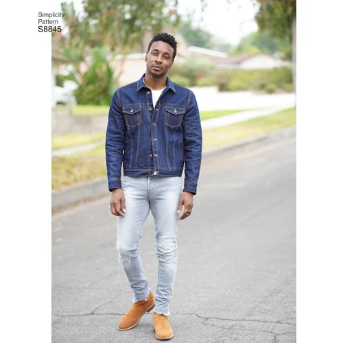 Simplicity Women/Men/Teen Jean Jacket S8845 - Image 4