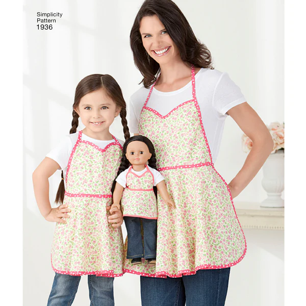 Simplicity Women's/Children's Aprons S1936 - Image 3