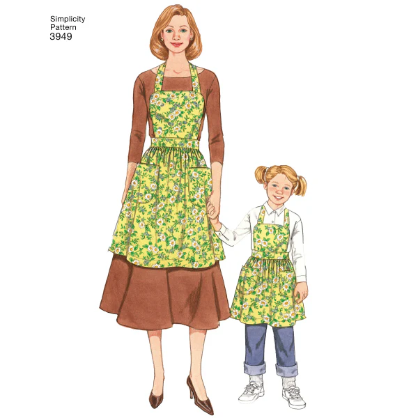 Simplicity Women's/Children's Aprons S3949 - Image 3