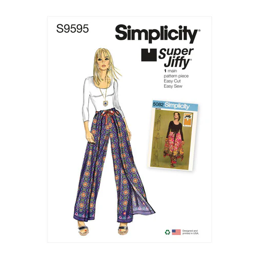 Simplicity Wrap and Tie Trouserskirt S9595 - Image 3