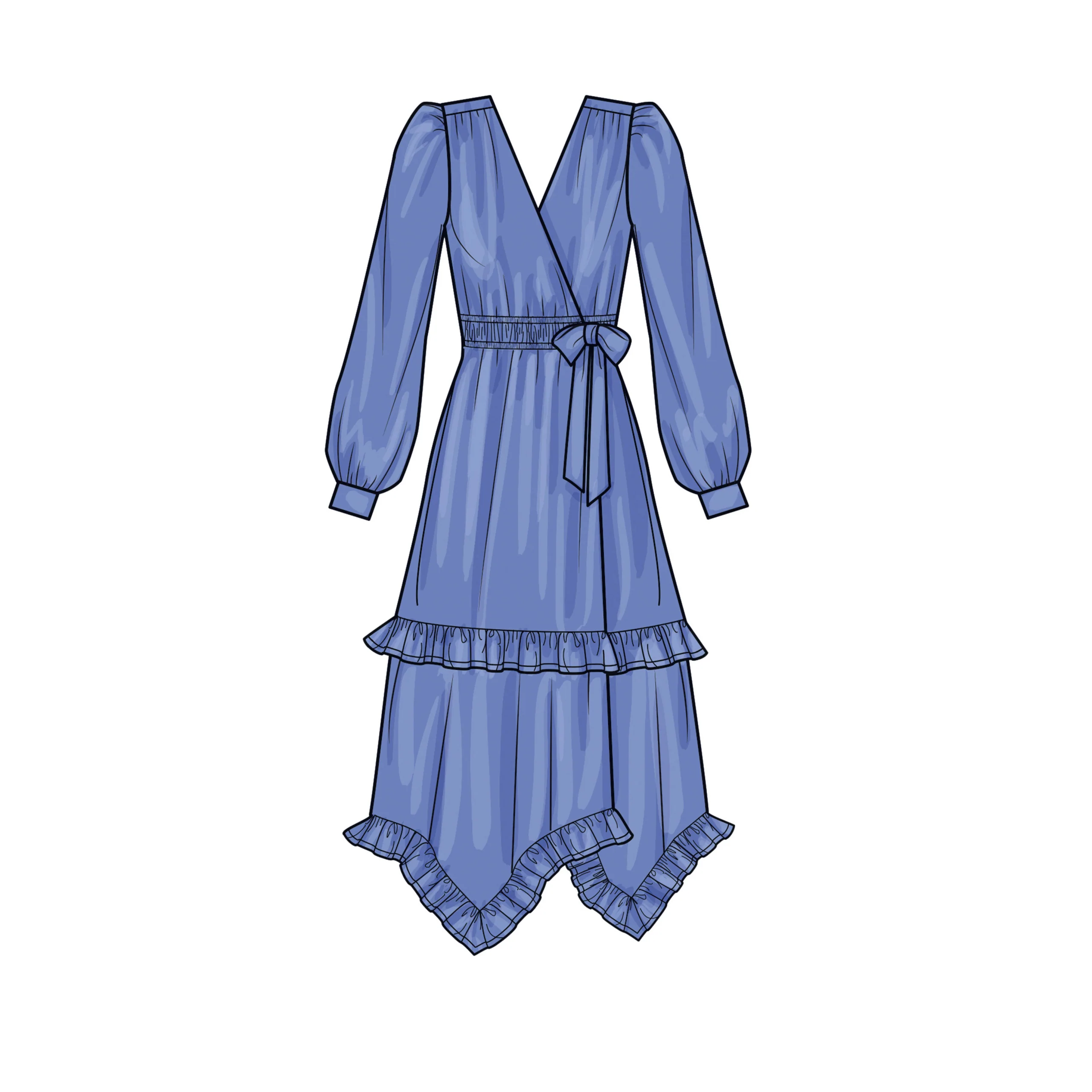 Simplicity Wrap Dresses S9639 - Image 5