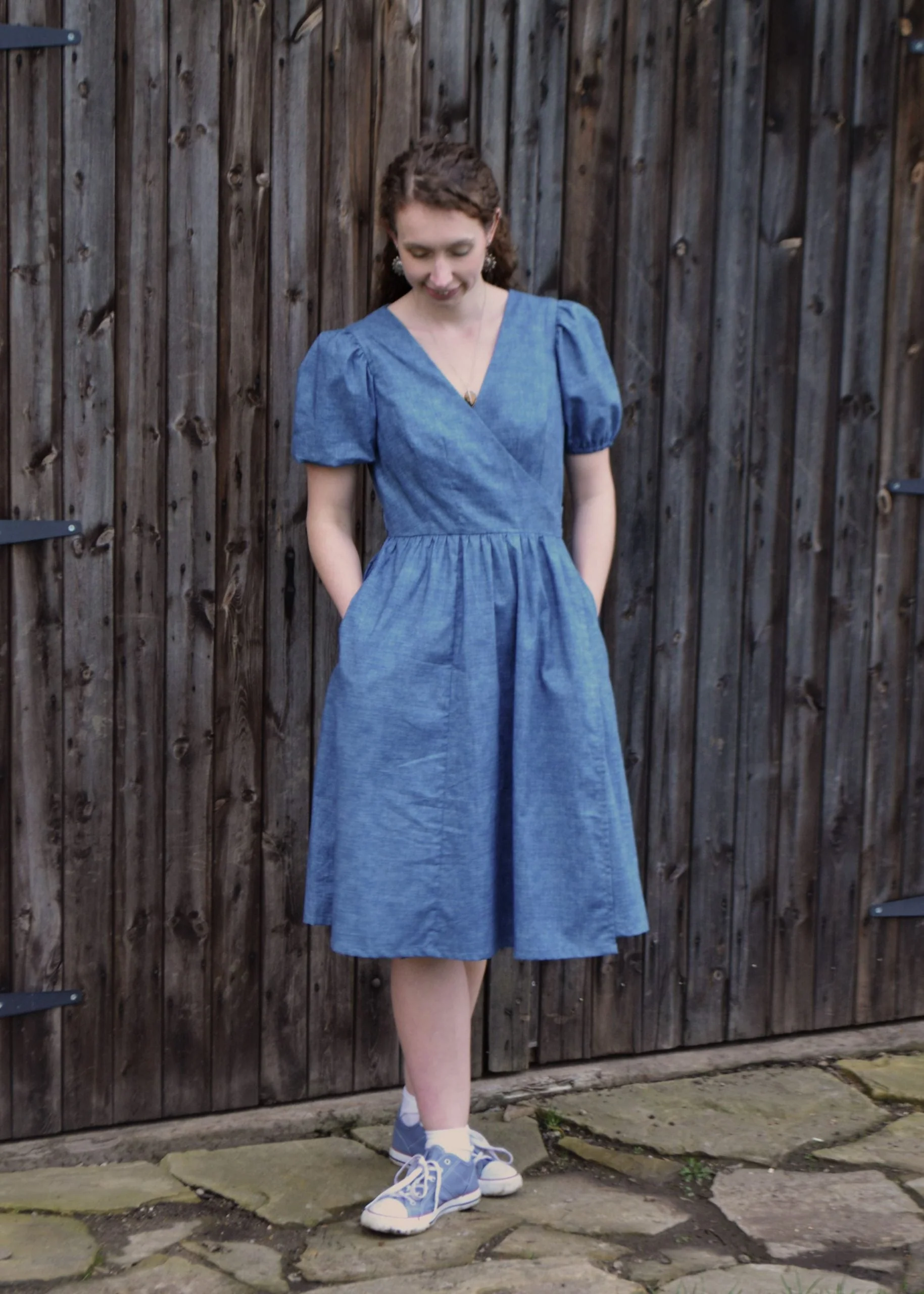 Stitched in Wonderland Blossom Wrap Dress - Printed copy shop D CUP (+£7.00)