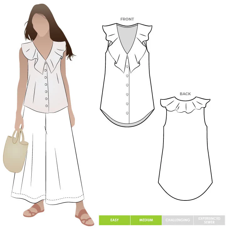Style Arc Almy Woven Top - Image 3