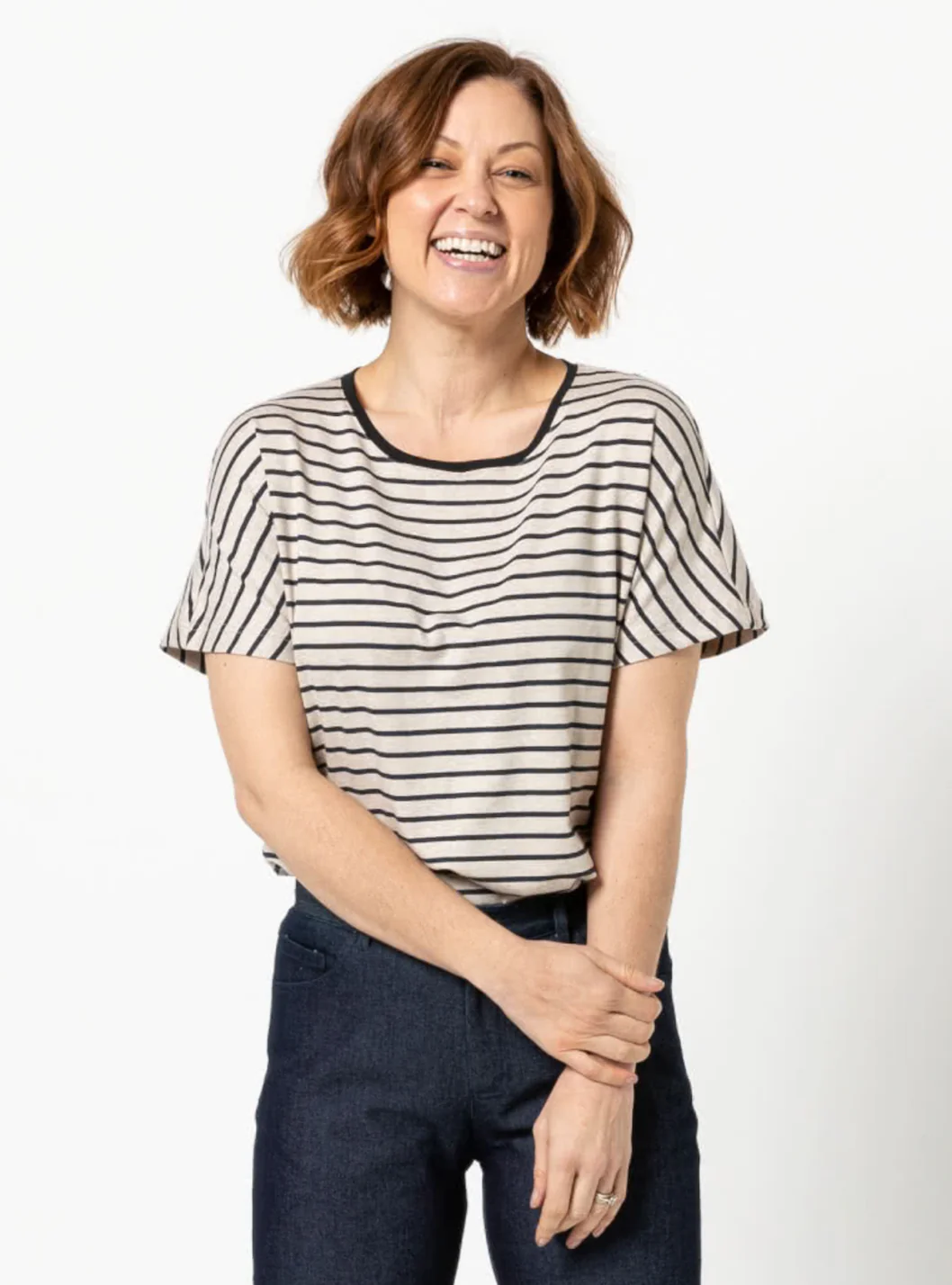 Style Arc Besharl Knit Tee - Image 2