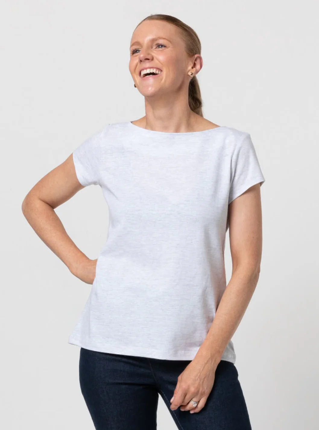 Style Arc Ellis Knit Tee - Image 9