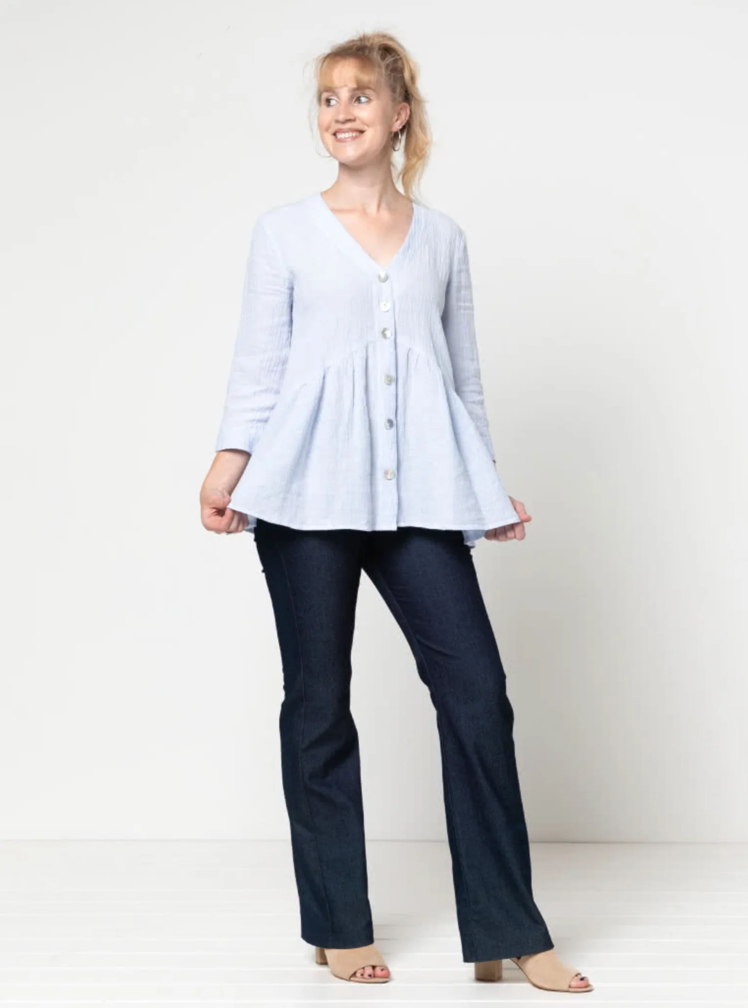 Style Arc Jules Woven Tunic - Image 2
