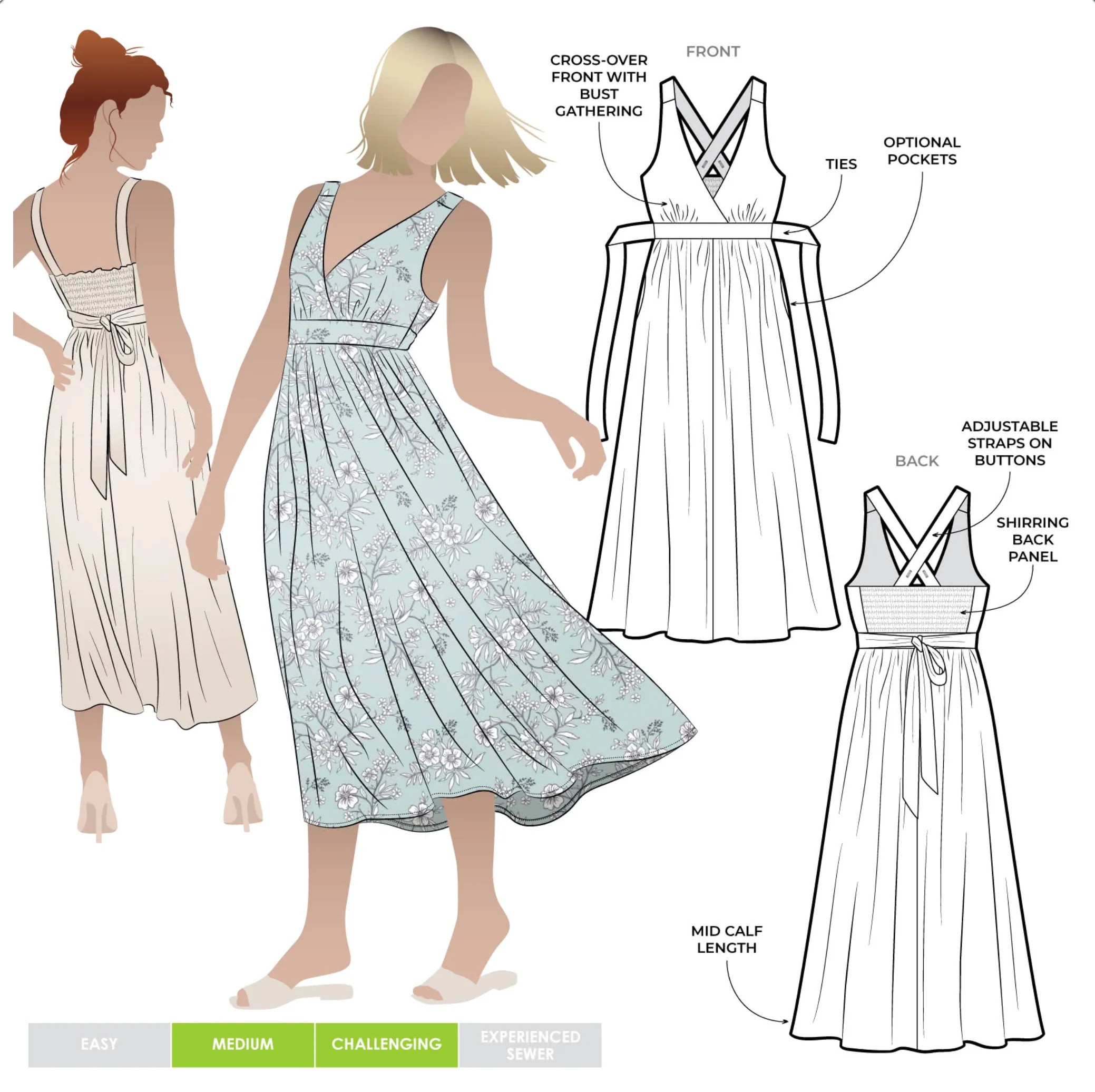 Style Arc Livvy Woven Dress - Image 10
