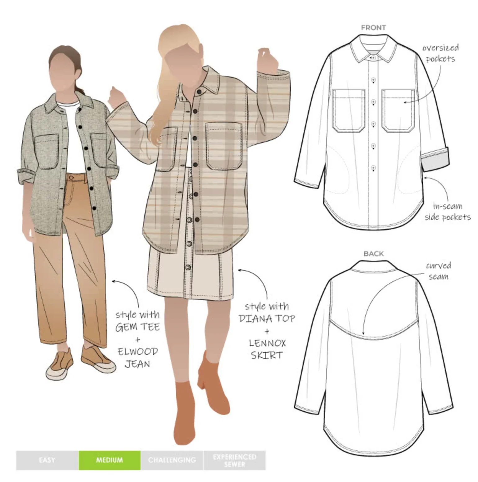 Style Arc Logan Shacket - Image 16