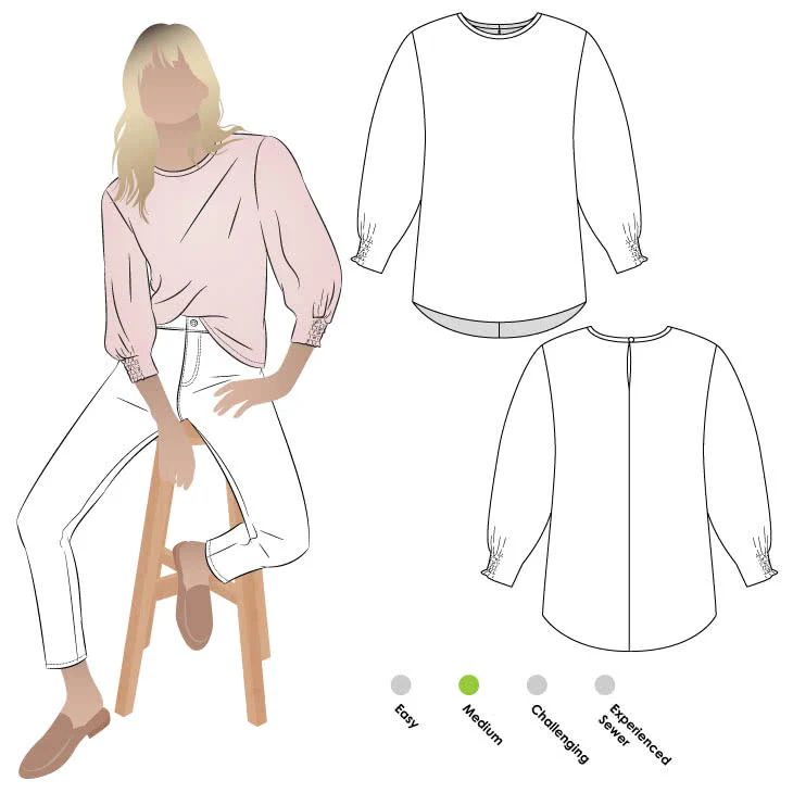 Style Arc Mimi Woven Top - Image 4