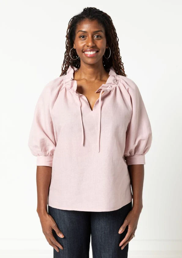 Style Arc Reynolds Woven Top - Image 3
