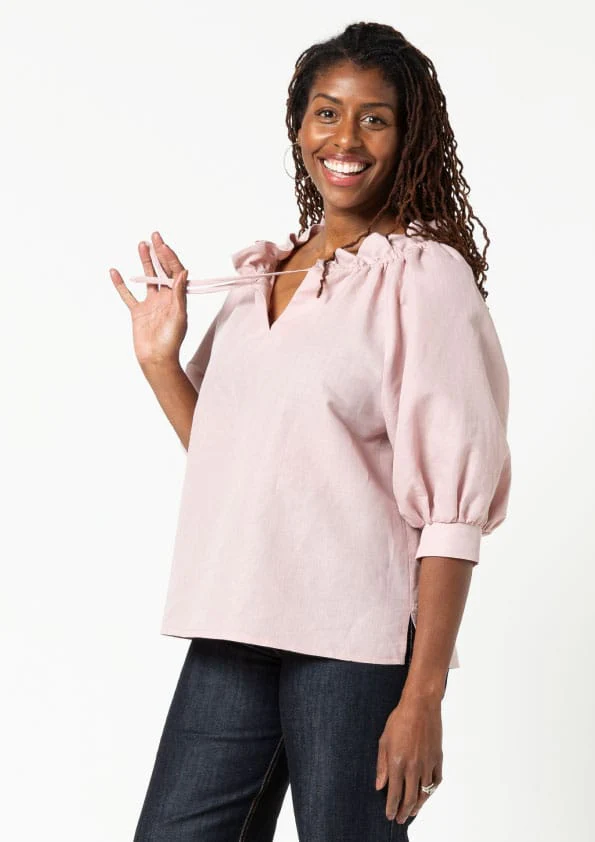 Style Arc Reynolds Woven Top - Image 4
