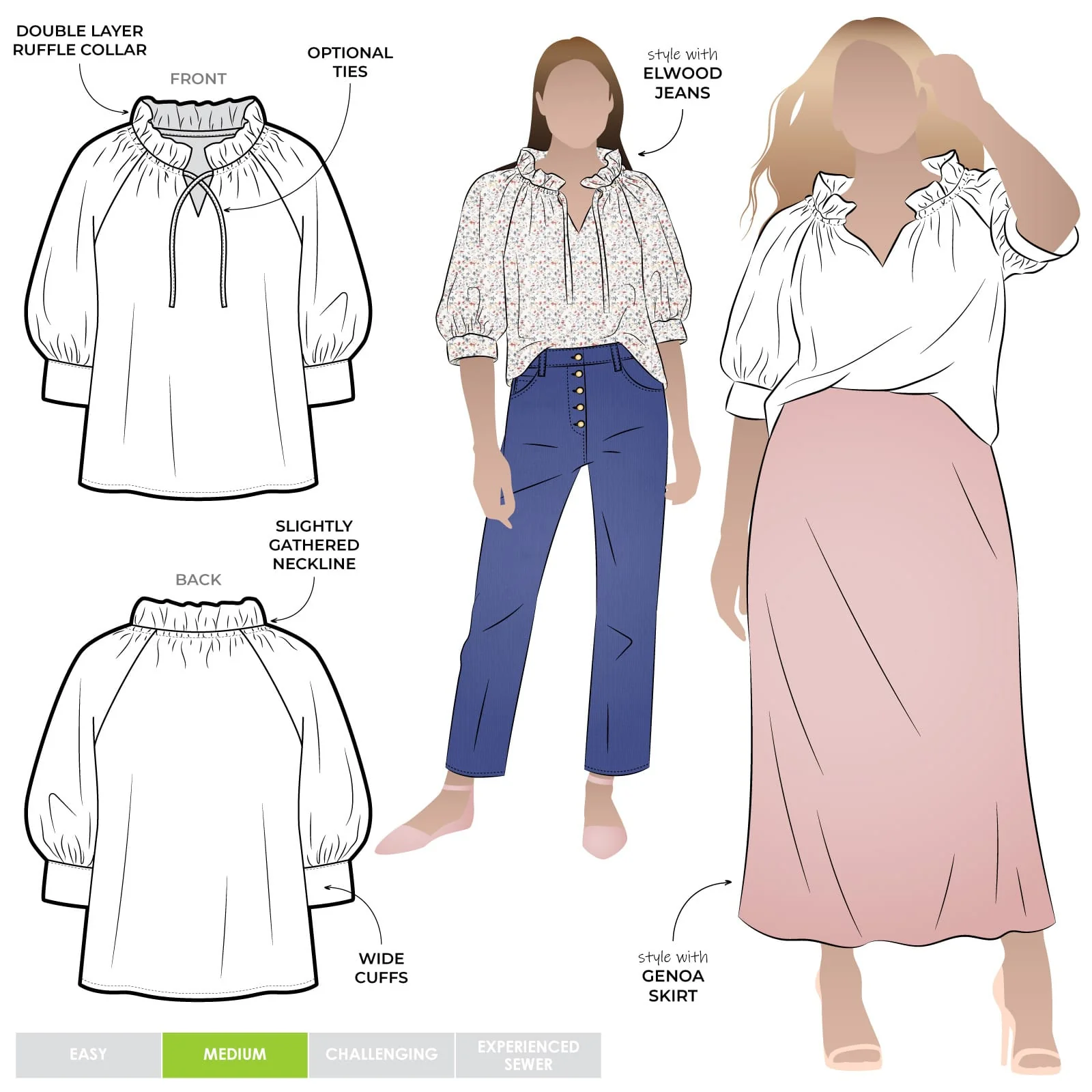 Style Arc Reynolds Woven Top - Image 9
