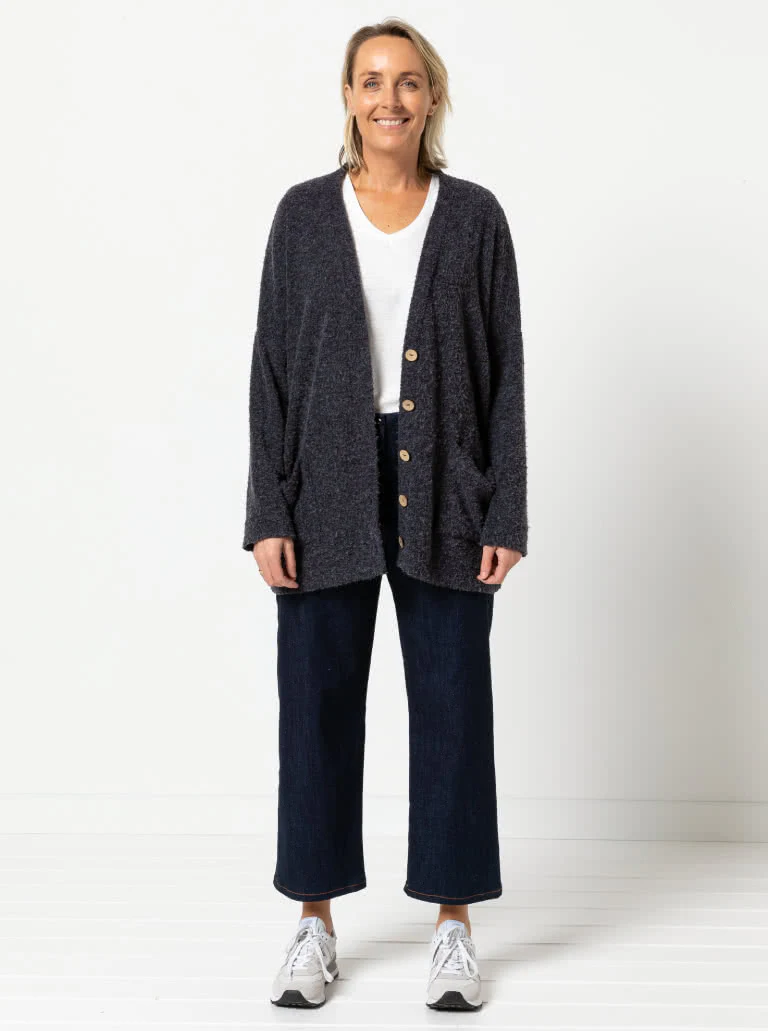 Style Arc Sabel Boyfriend Knit Cardi