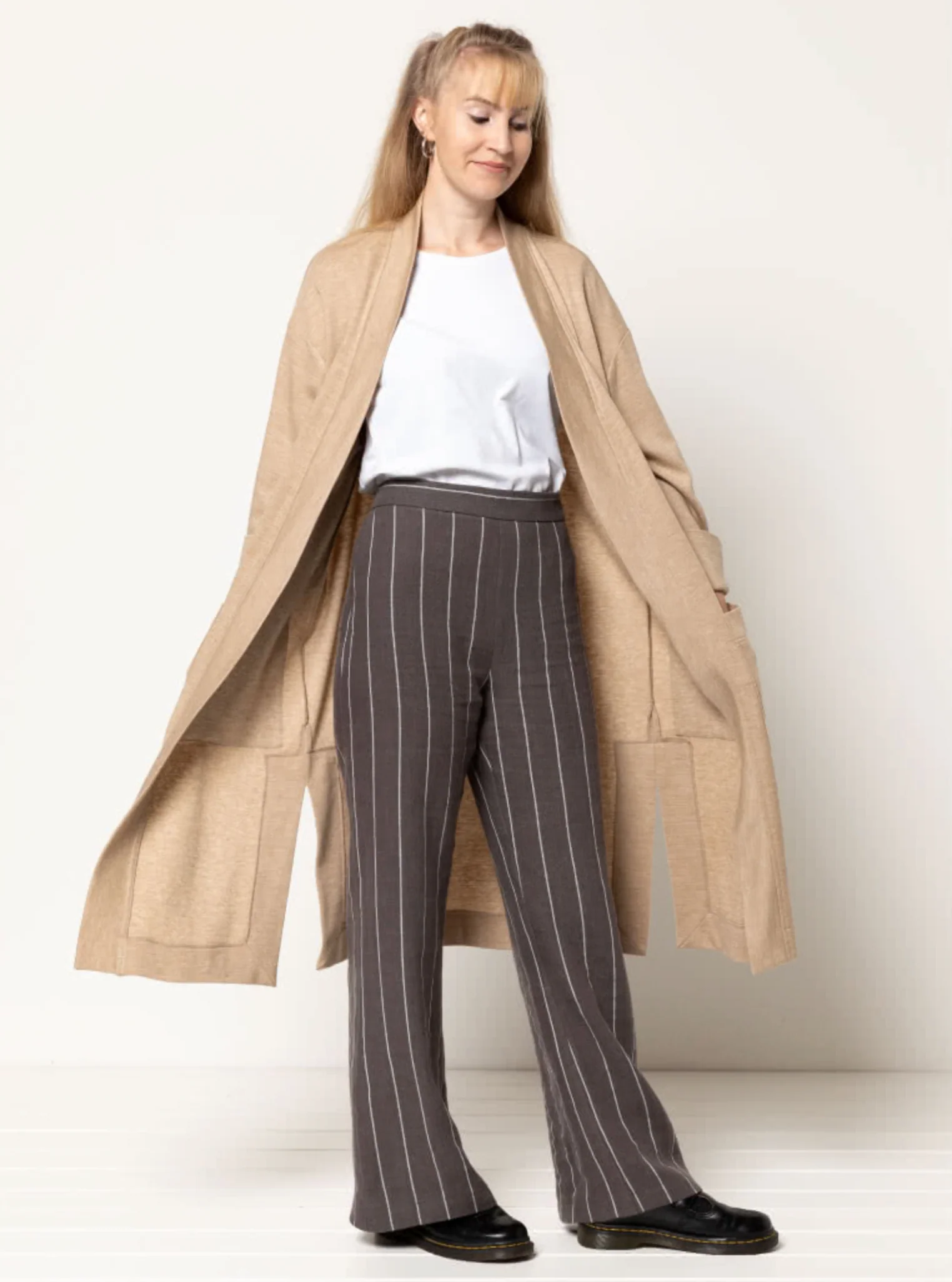 Style Arc Sigrid Knit Coat - Image 3