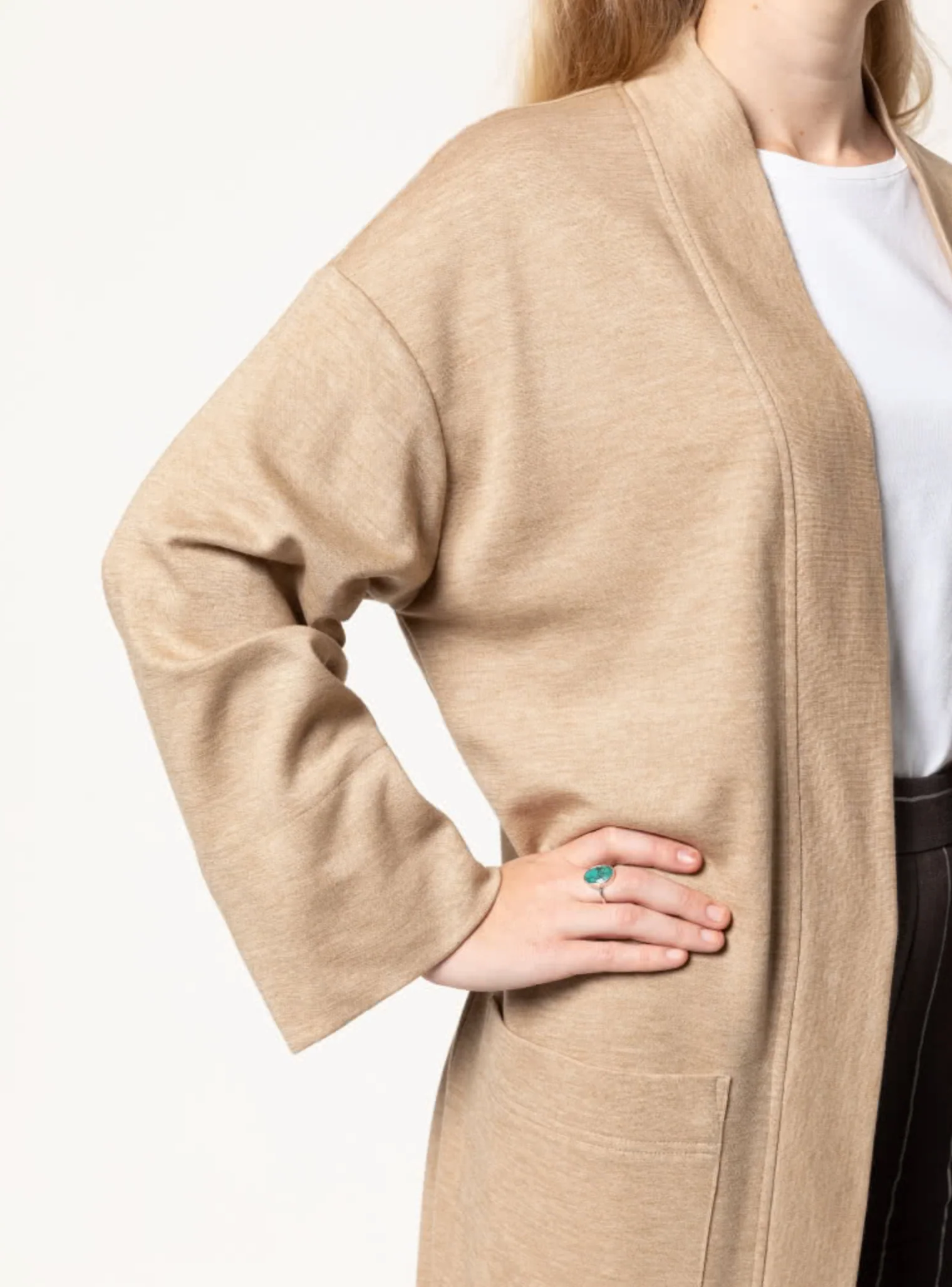 Style Arc Sigrid Knit Coat - Image 4