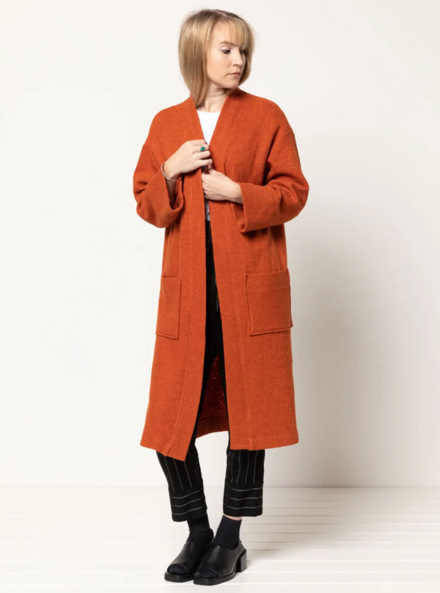Style Arc Sigrid Knit Coat - Image 5