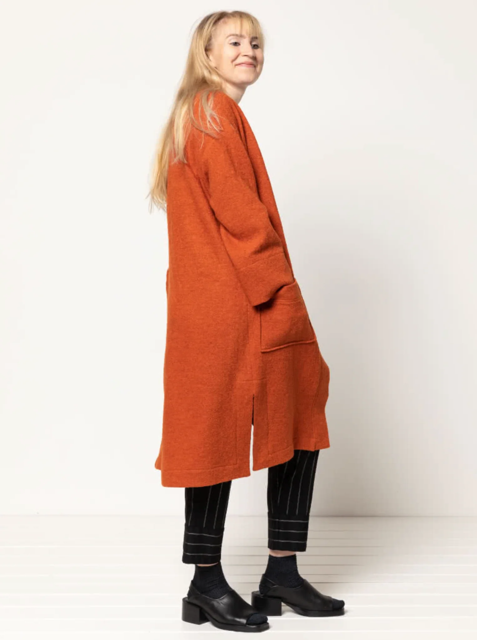Style Arc Sigrid Knit Coat - Image 6