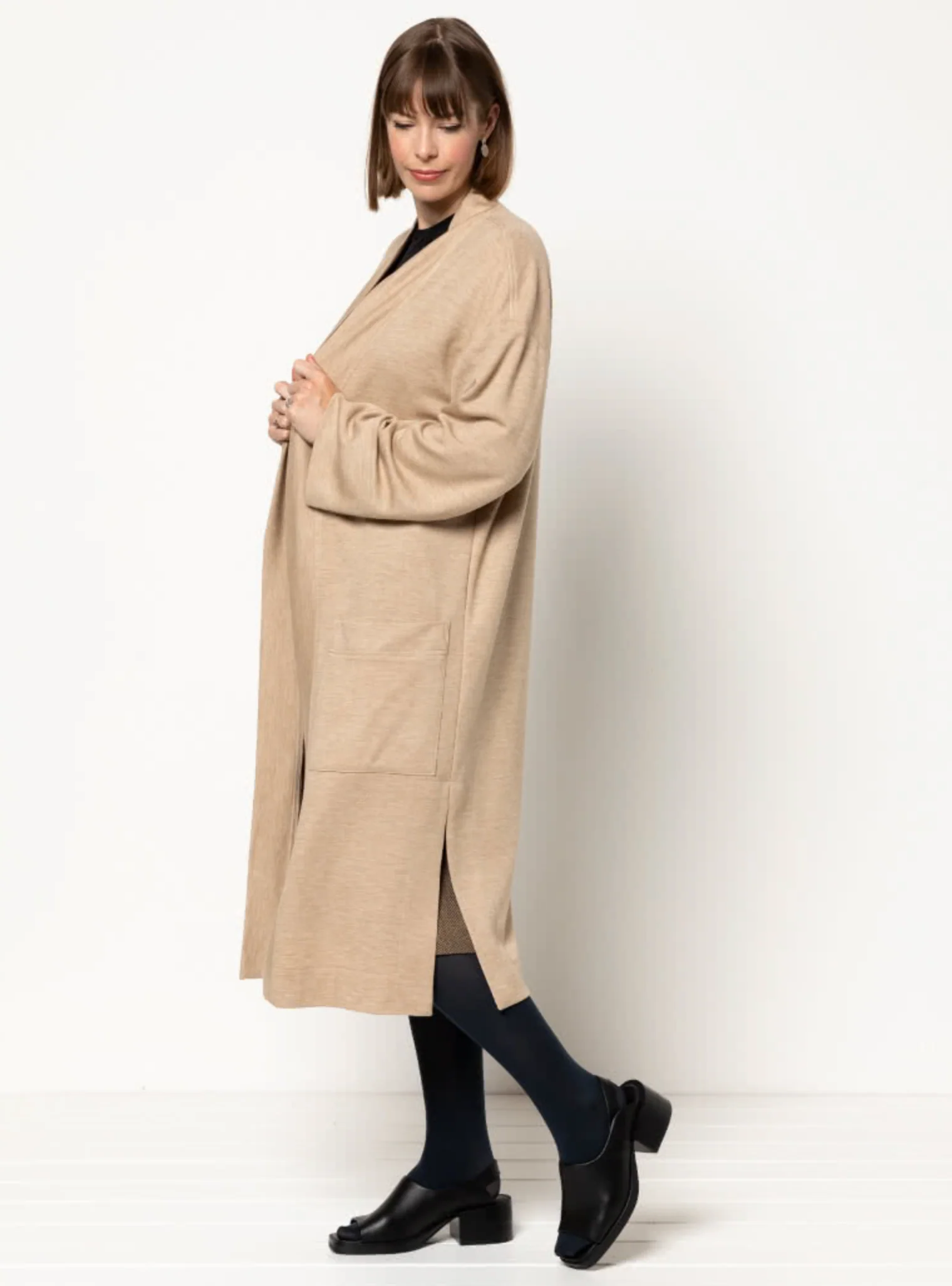 Style Arc Sigrid Knit Coat - Image 7