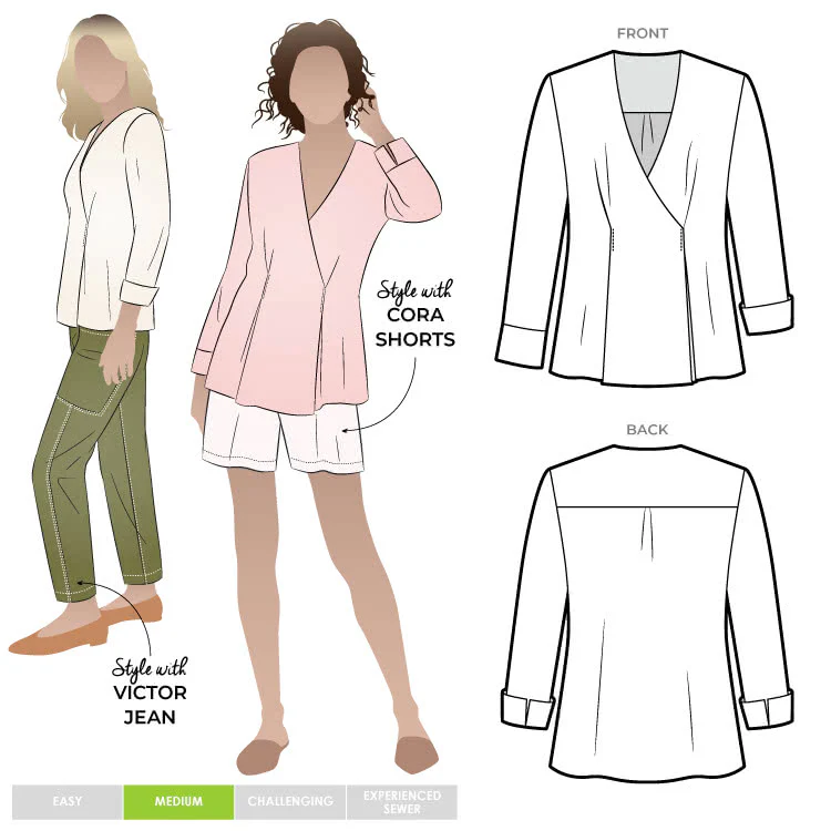 Style Arc Vera Woven Blouse - Image 4