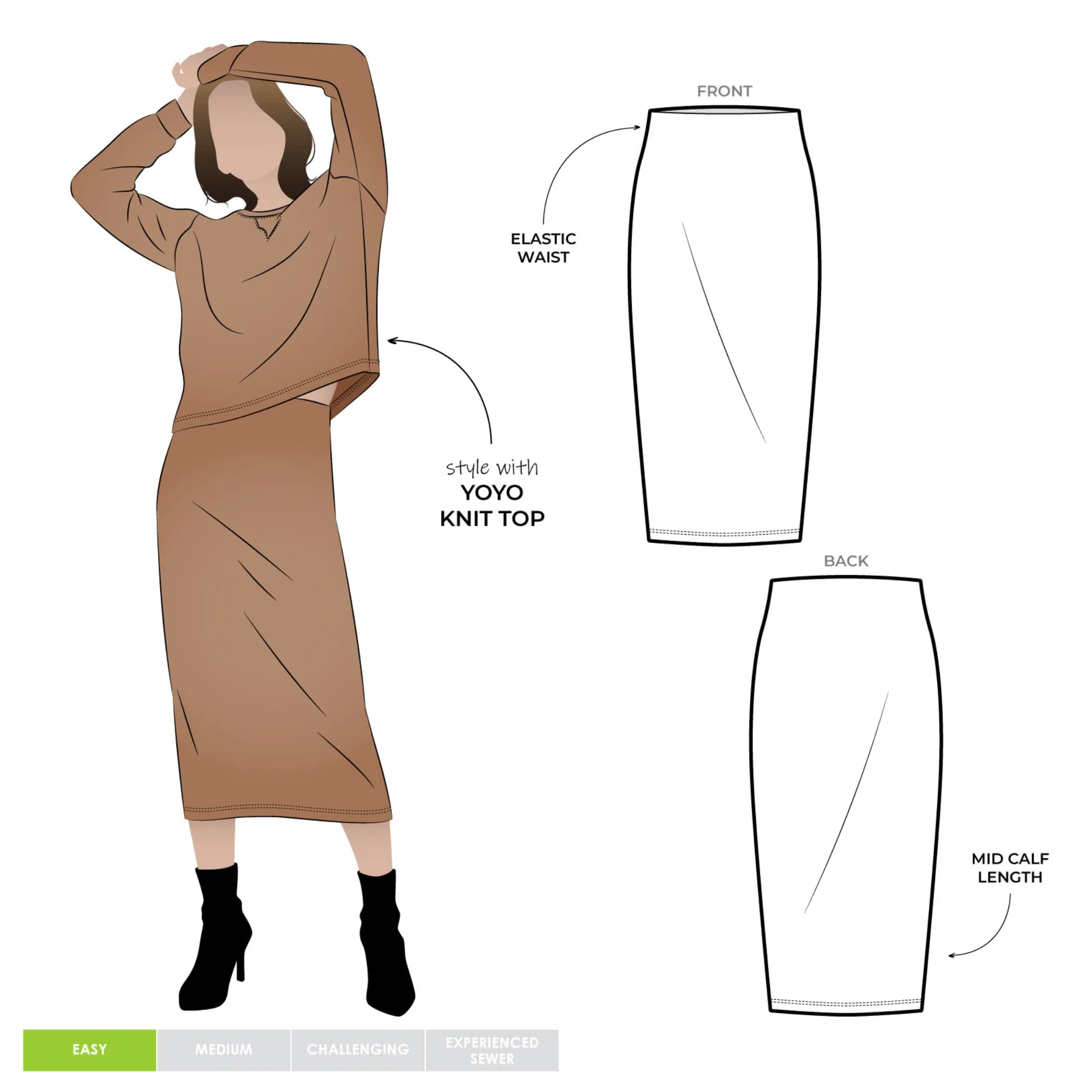 Style Arc Yoyo Knit Skirt - Image 12