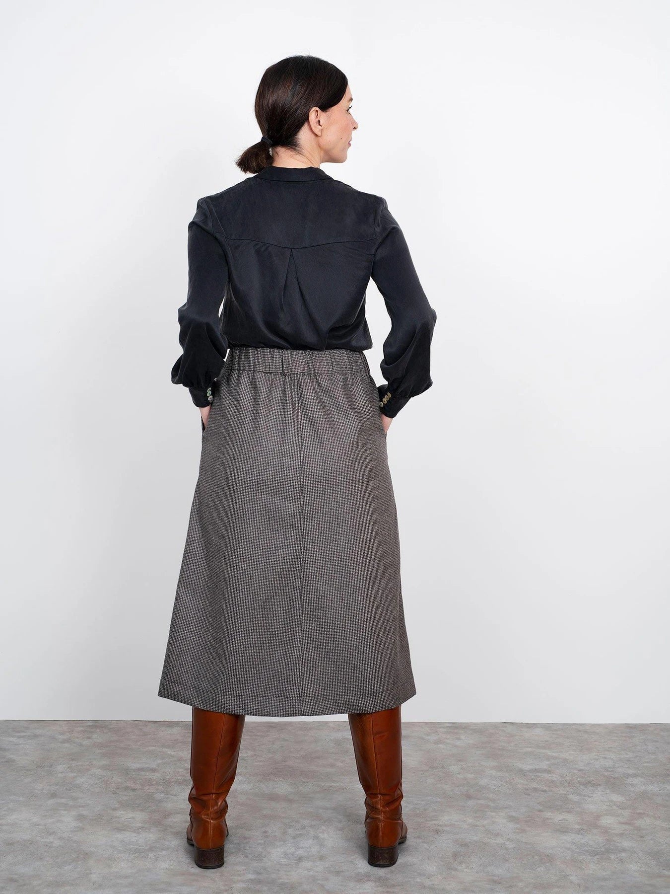 The Assembly Line A-line Midi Skirt - Image 3