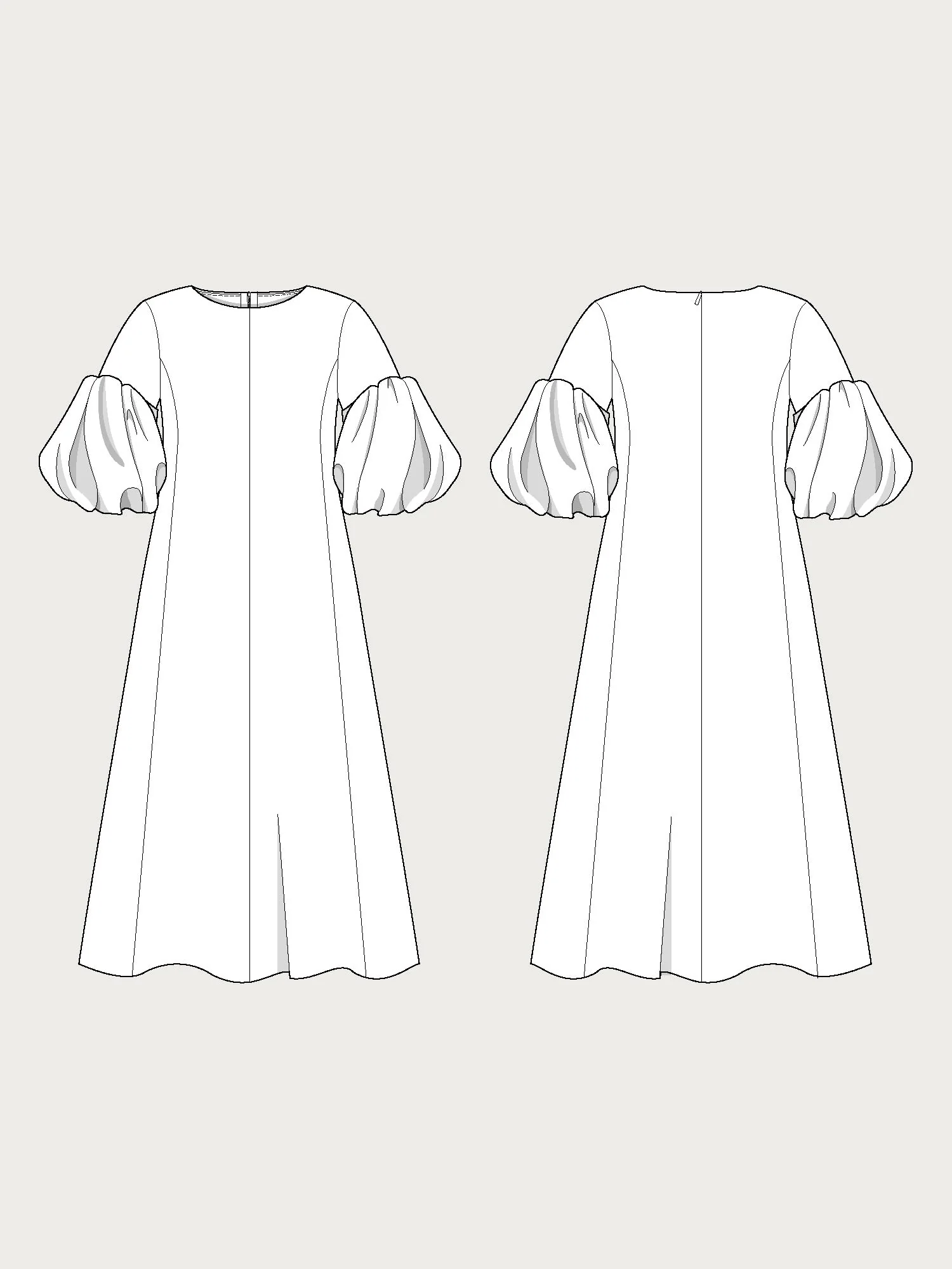 The Assembly Line Balloon Sleeve Dress - Image 10