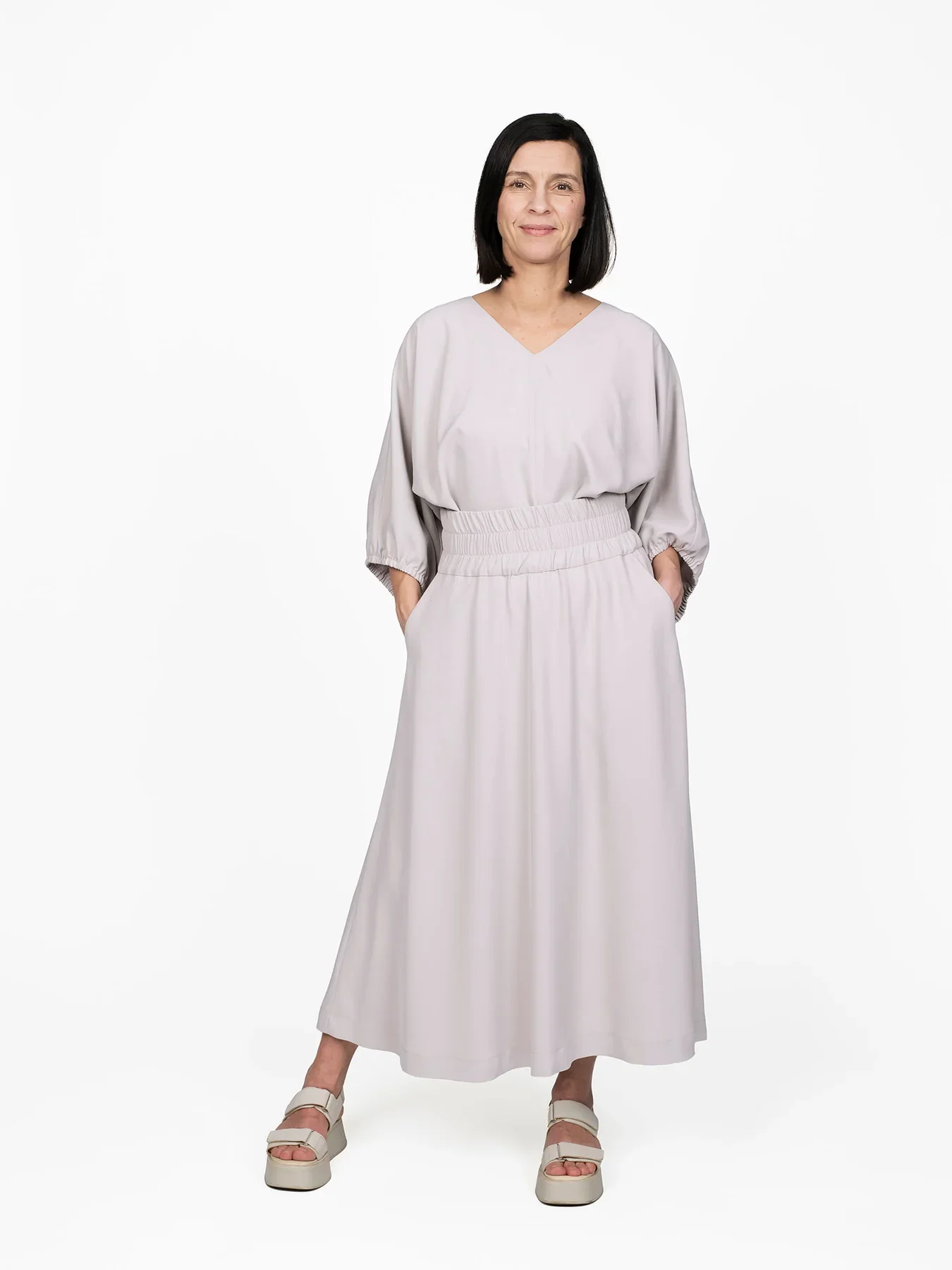 The Assembly Line Elastic Waist Maxi Skirt - Image 5