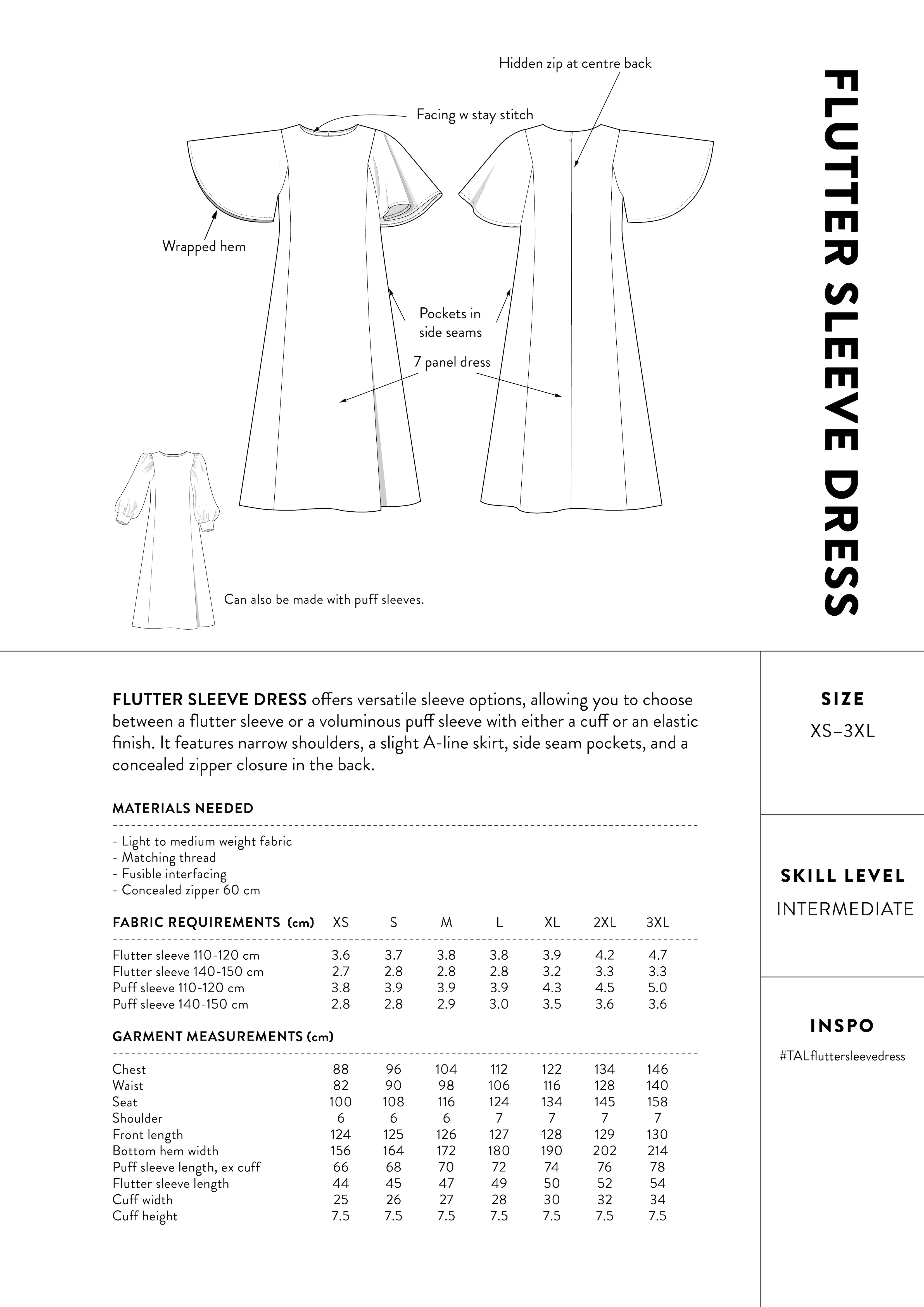 The Assembly Line Flutter Sleeve Dress - Image 12