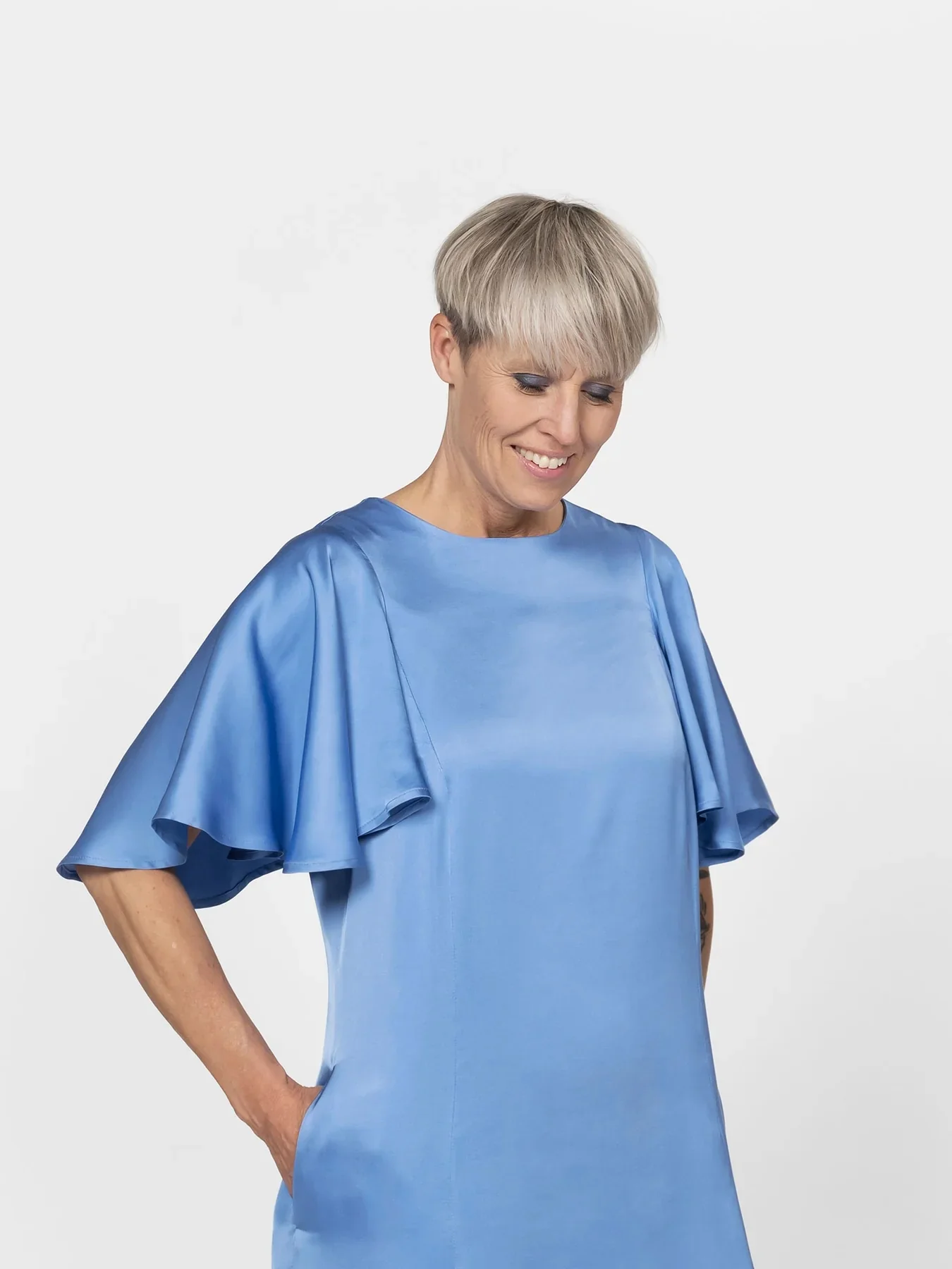 The Assembly Line Flutter Sleeve Dress - Image 5