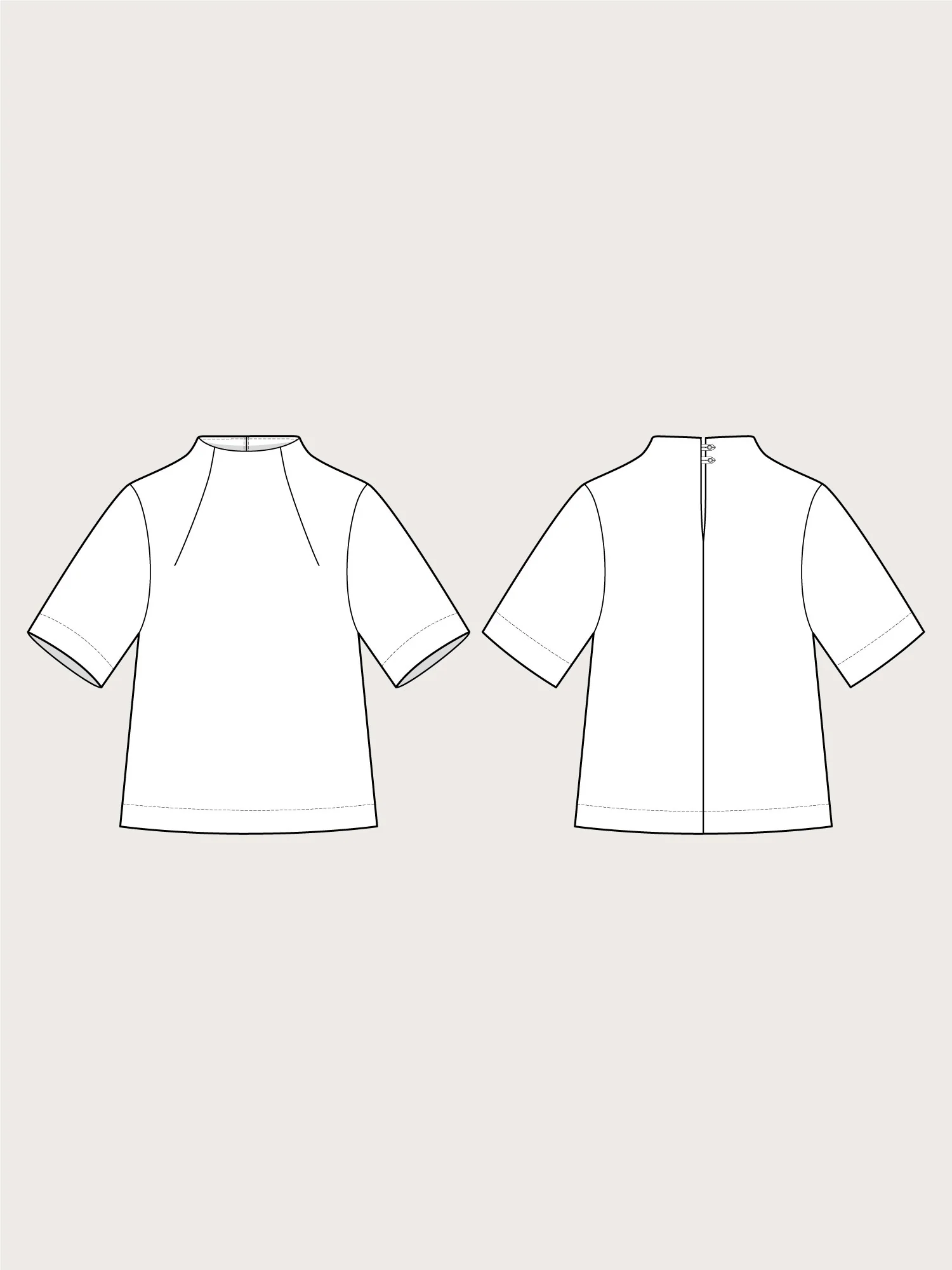 The Assembly Line Funnel Neck Top - Image 7
