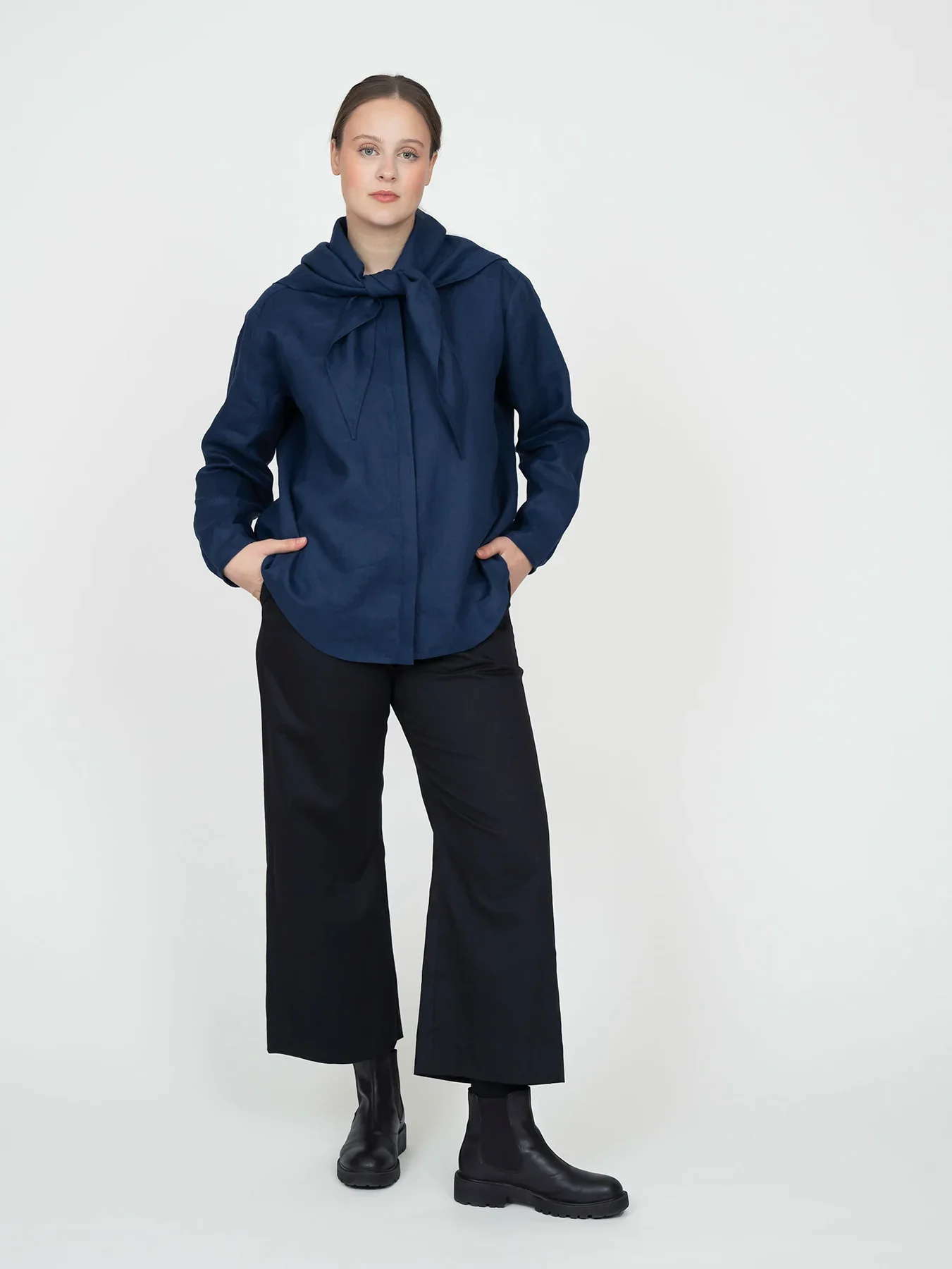 The Assembly Line Scarf Collar Shirt - Image 7