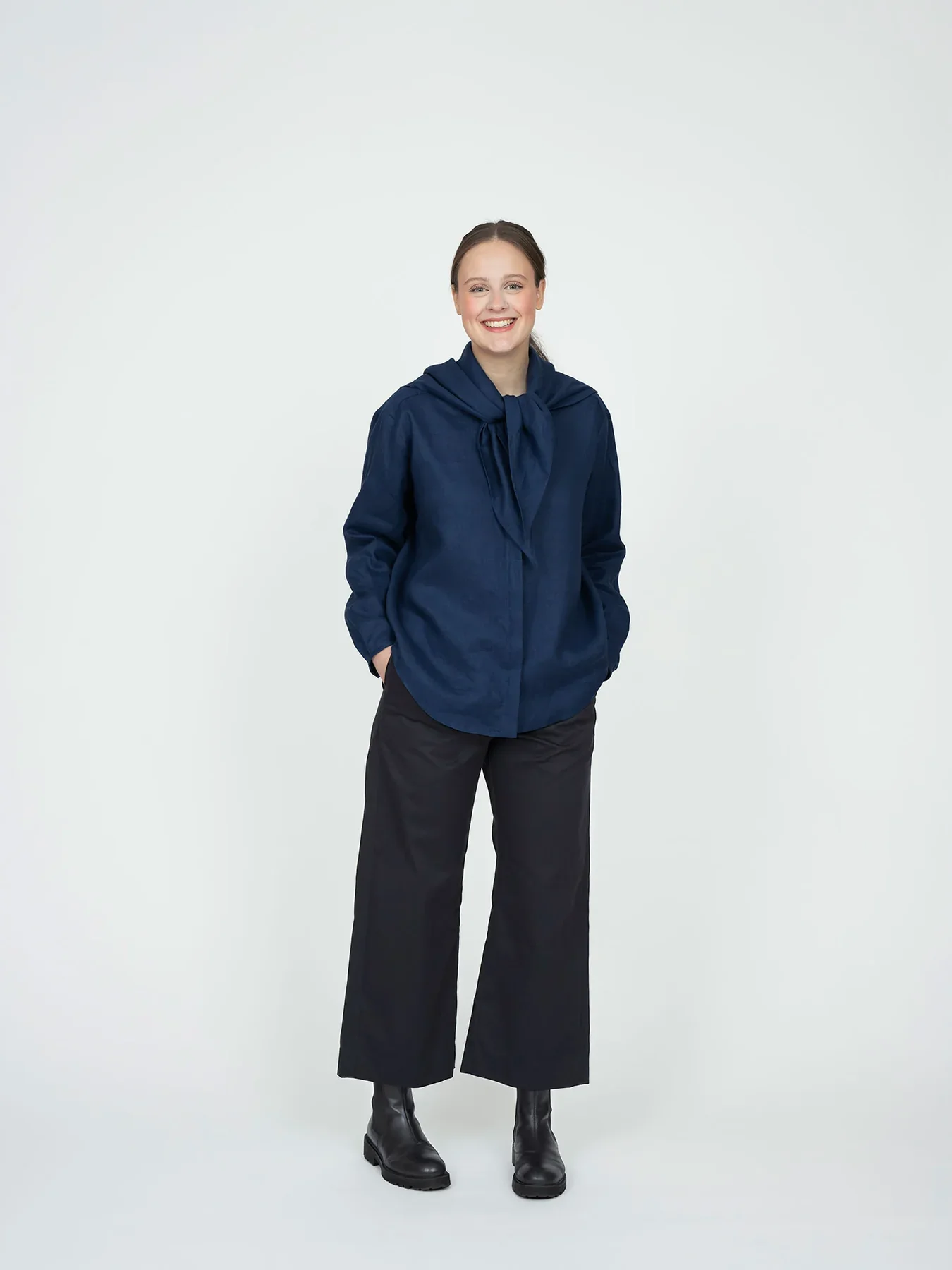 The Assembly Line Scarf Collar Shirt - Image 9