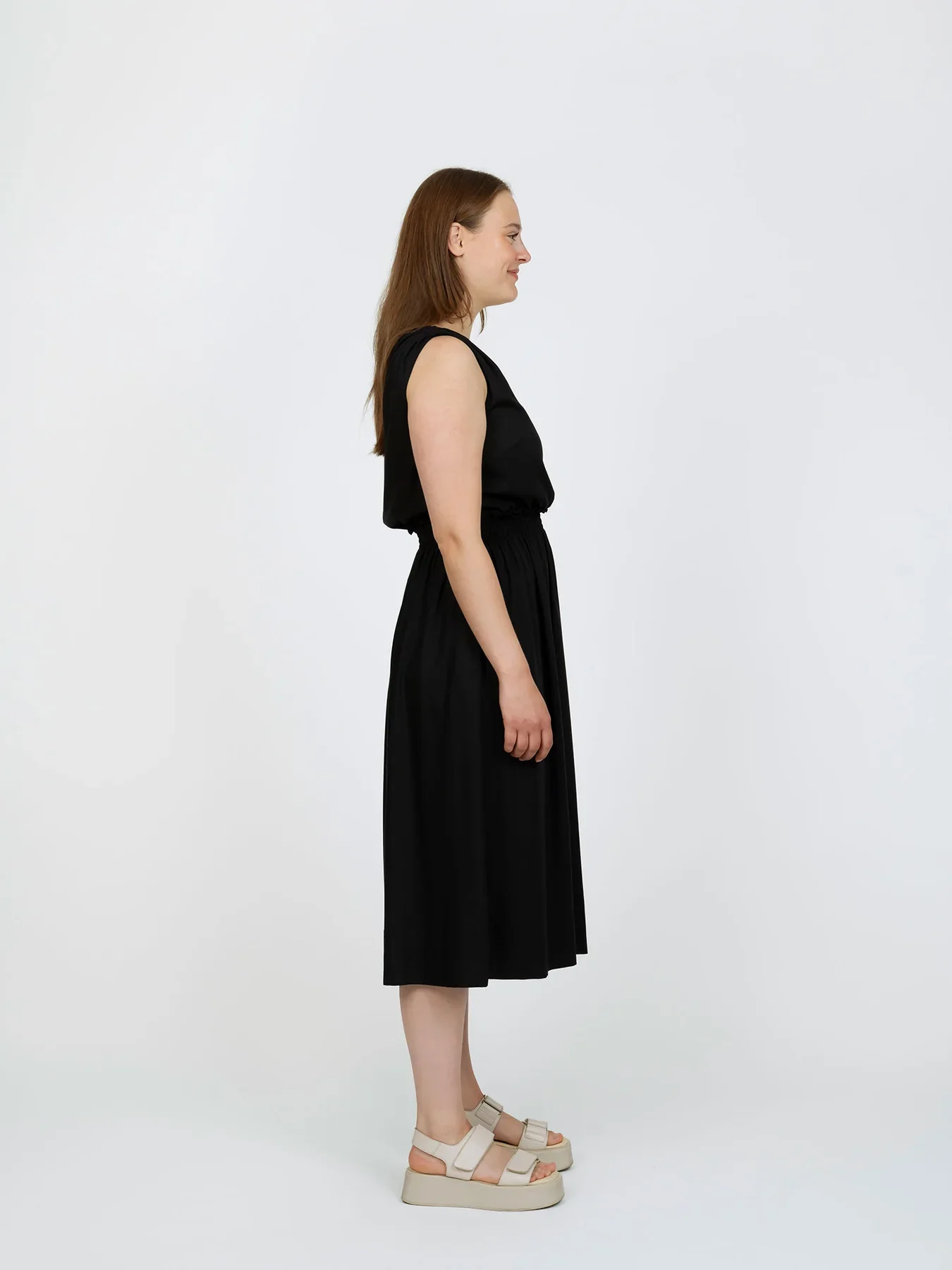 The Assembly Line Smocked Dress - Image 4