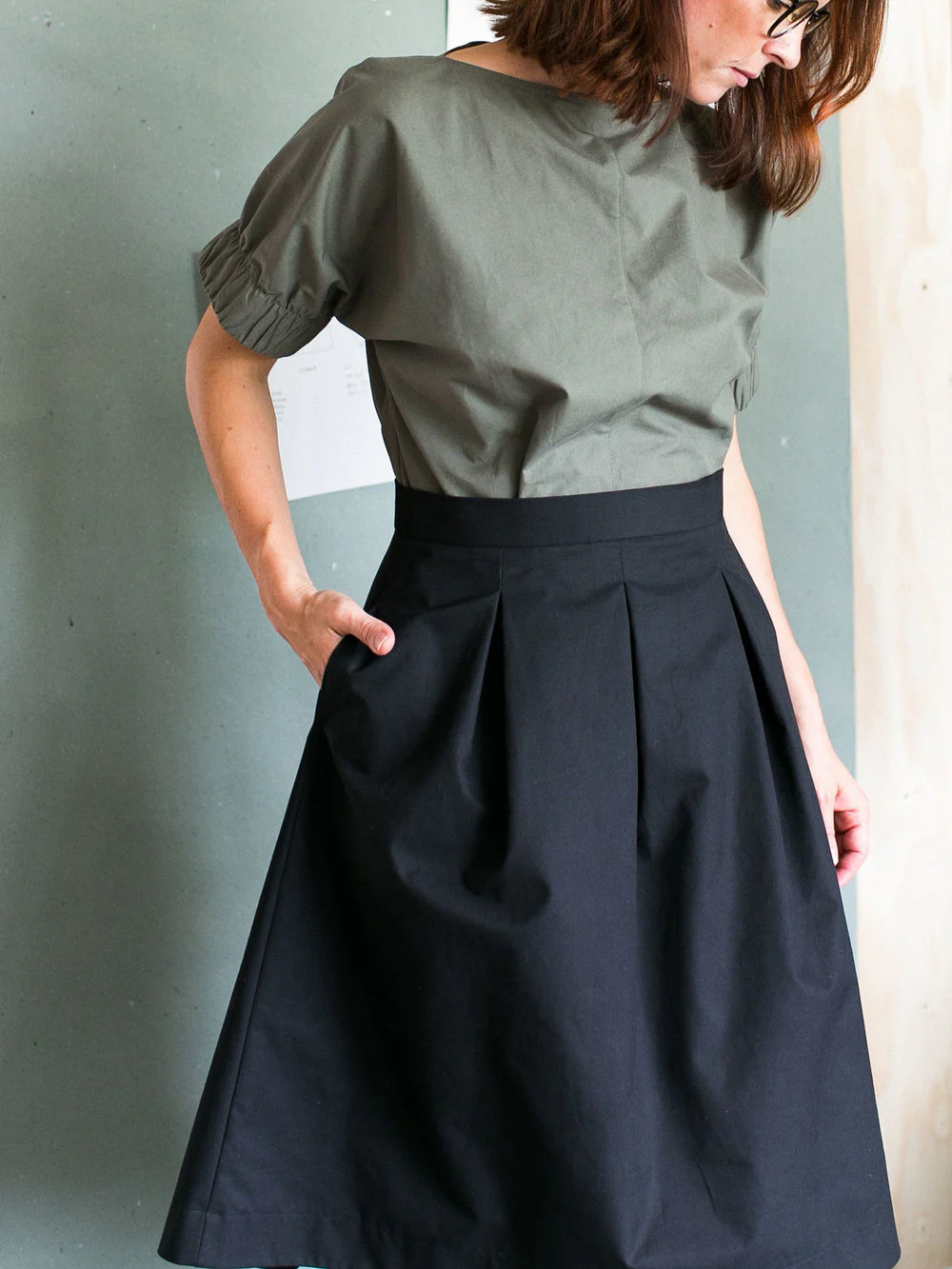 The Assembly Line Three Pleat Skirt - Image 2