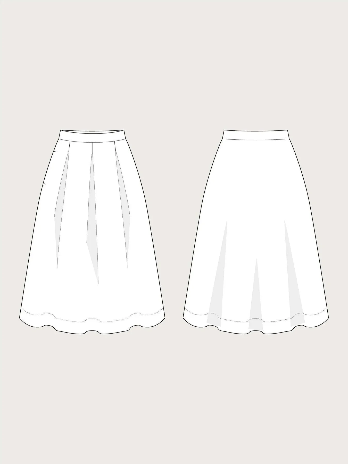 The Assembly Line Three Pleat Skirt - Image 4