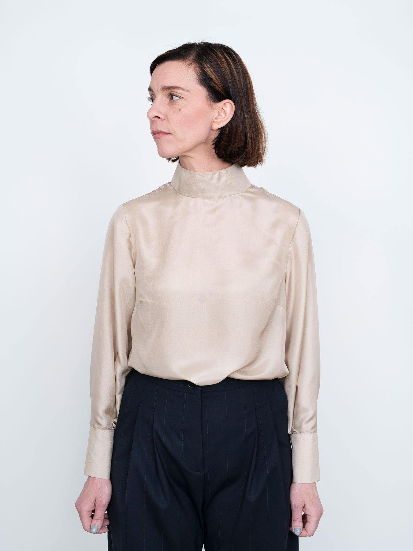 The Assembly Line Tie Bow Blouse - Image 3
