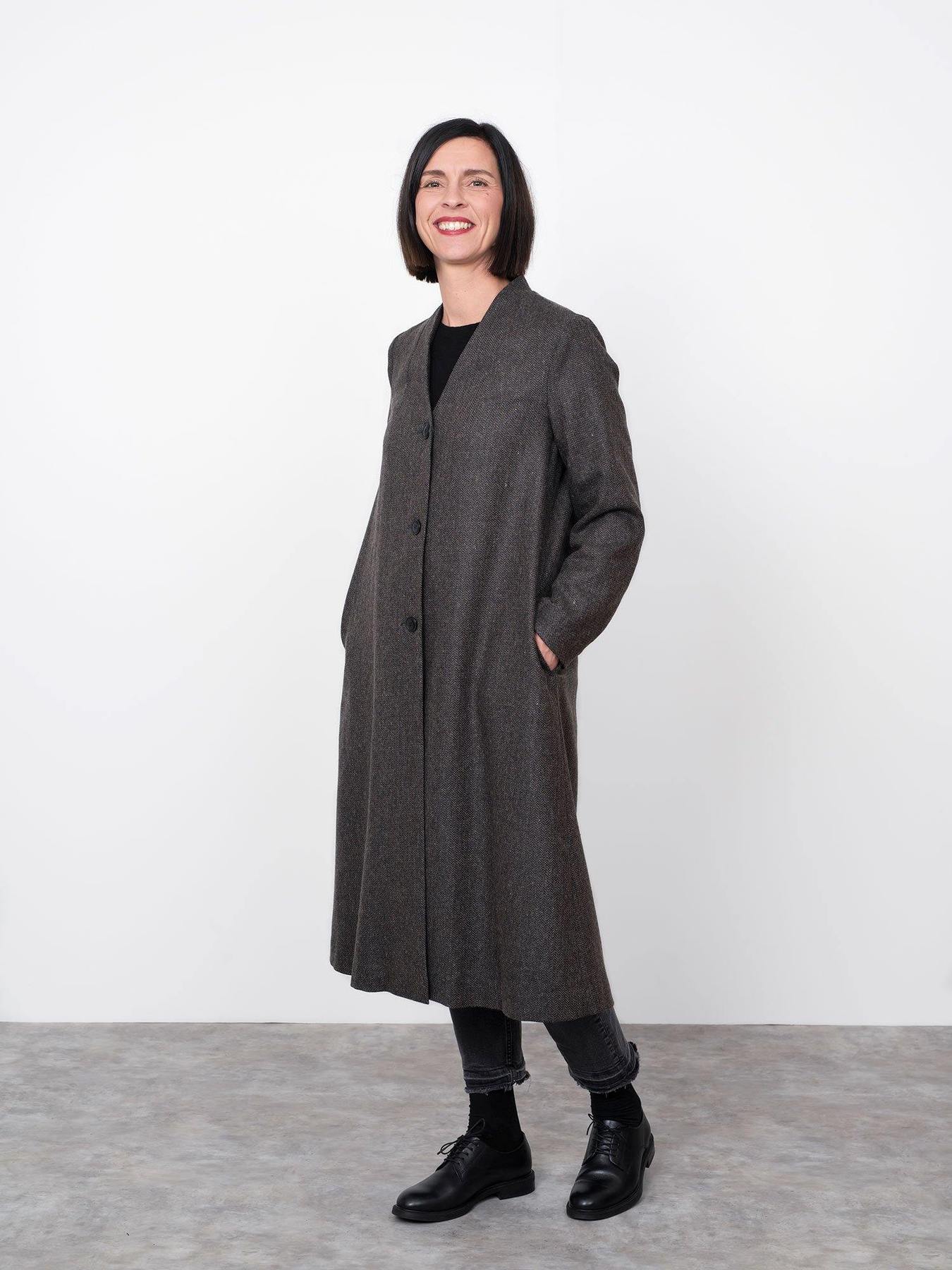 The Assembly Line V-neck Coat - Image 4