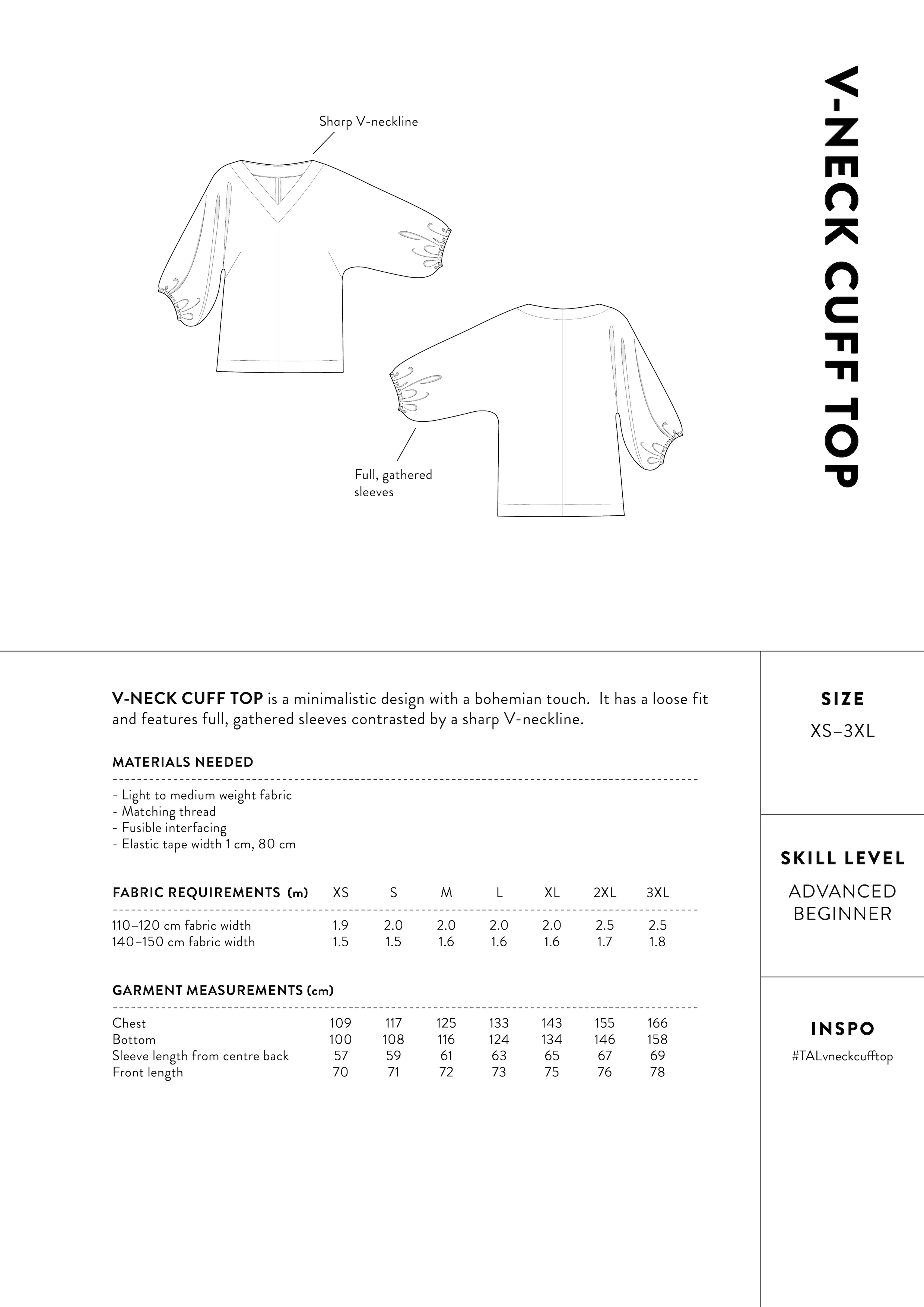 The Assembly Line V-neck Cuff Top - Image 11