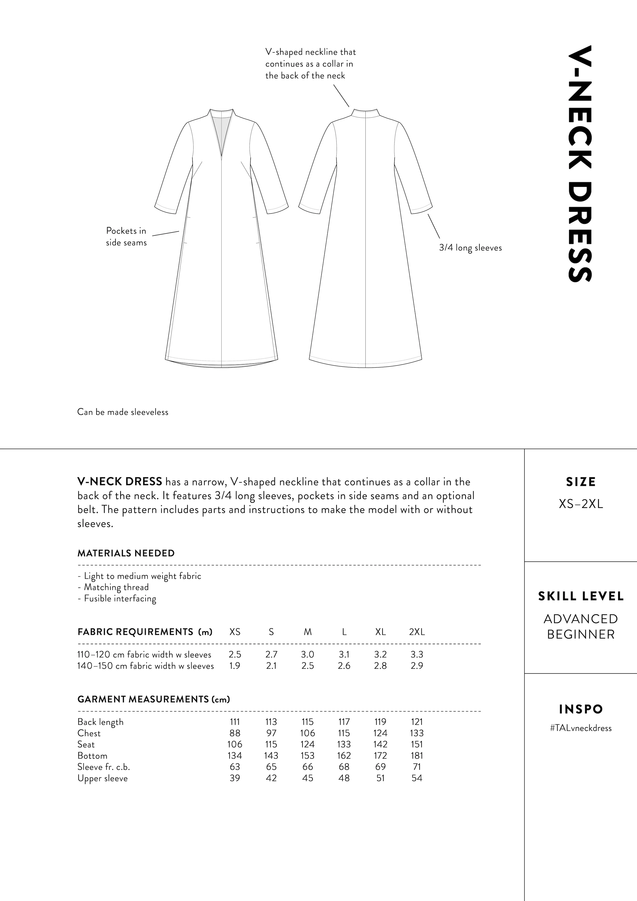 The Assembly Line V-neck Dress - Image 9
