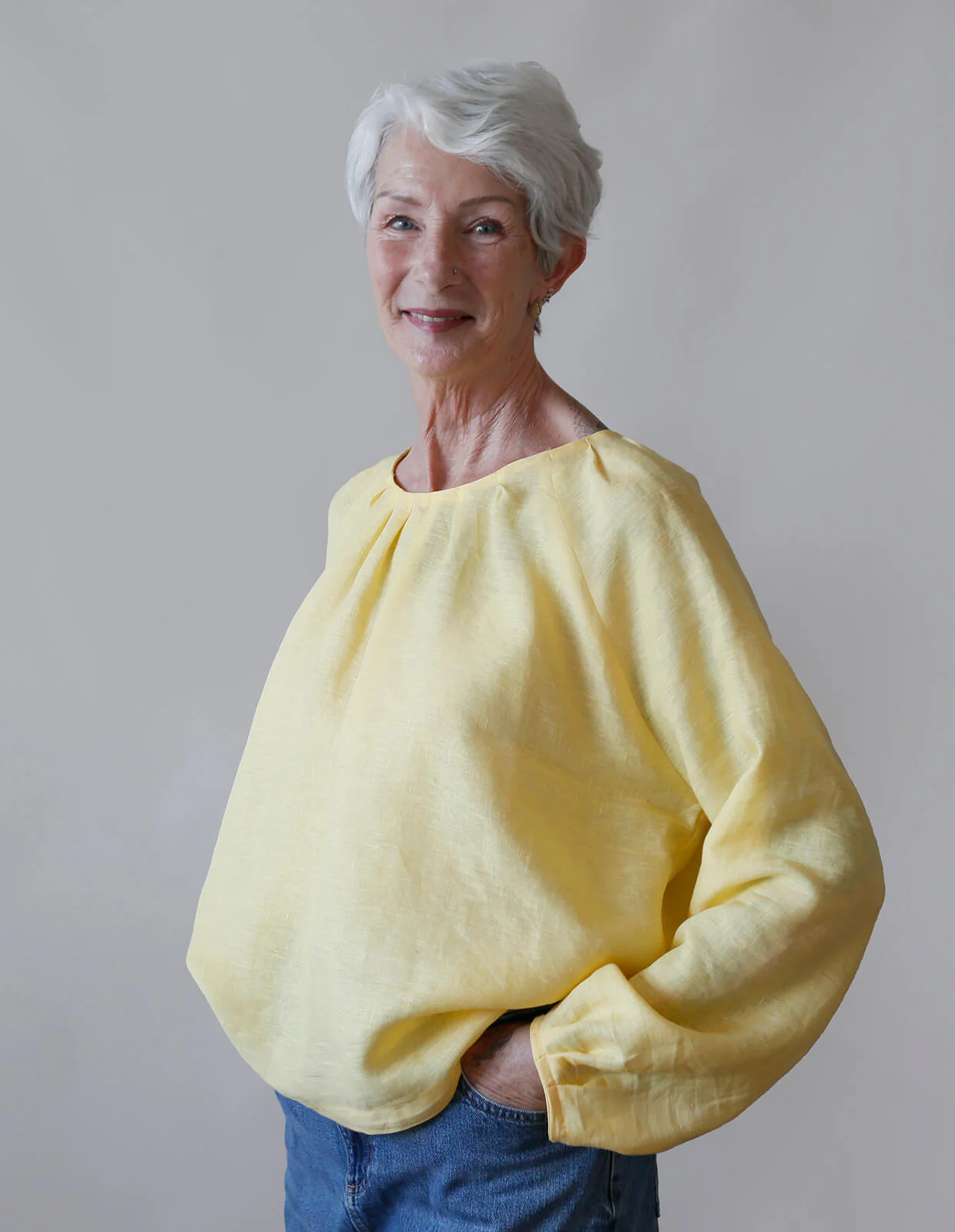 The Maker's Atelier Pleat Neck Blouse - Image 8