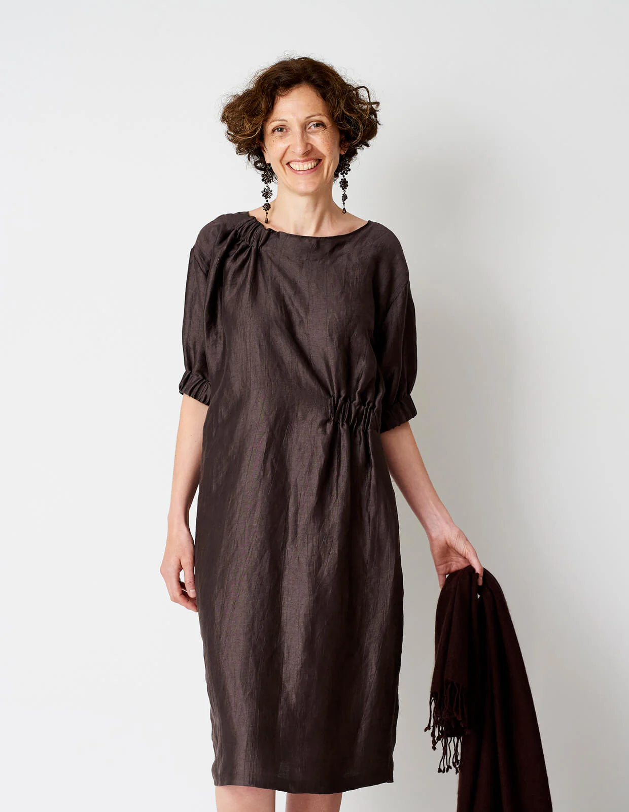 The Maker's Atelier Asymmetric Gather Dress - Image 3