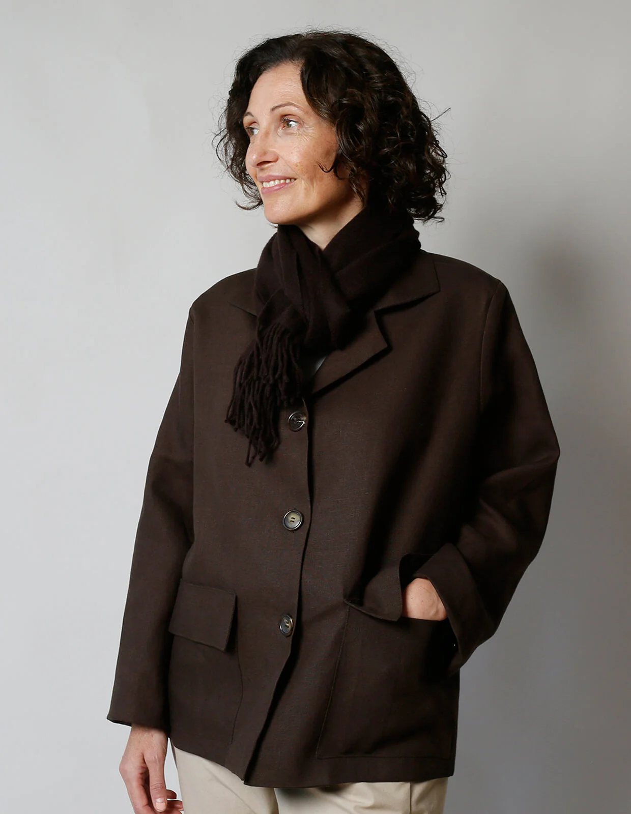 The Maker's Atelier Boxy Jacket - Printed copy shop (+£7.00)