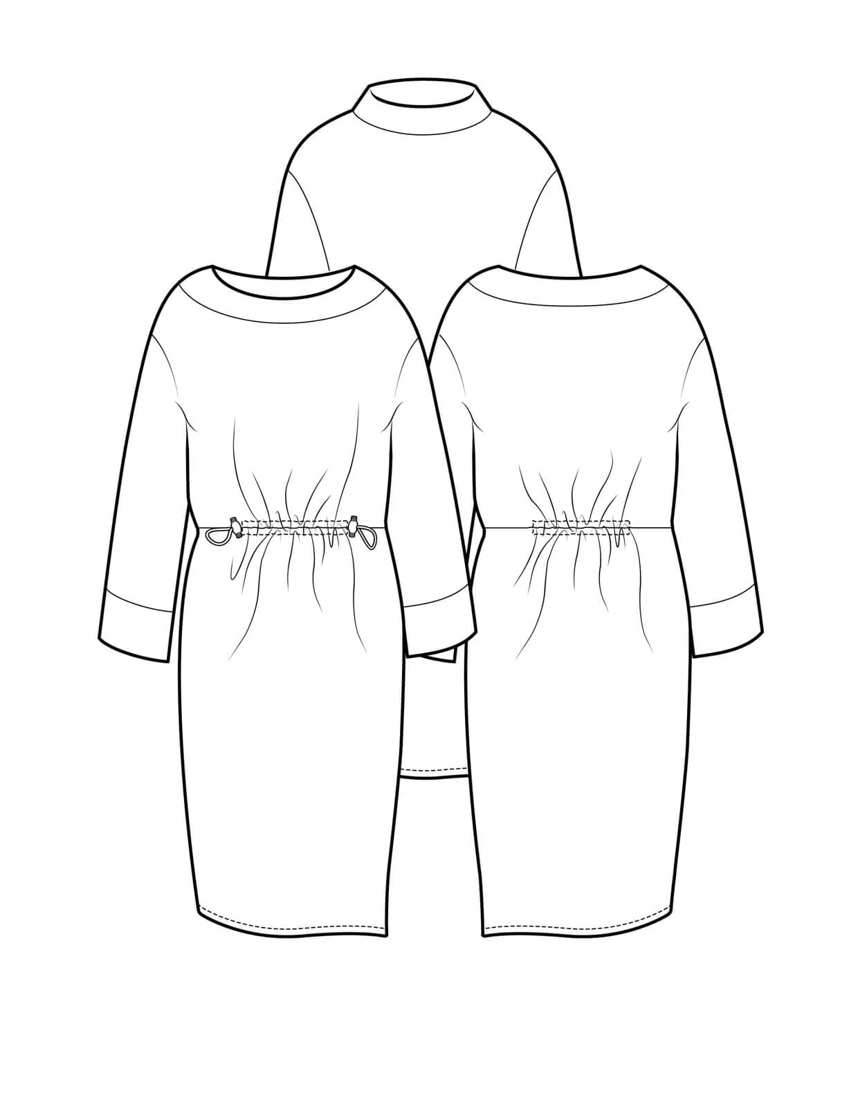 The Maker's Atelier Relaxed Drawstring Dress - Image 8