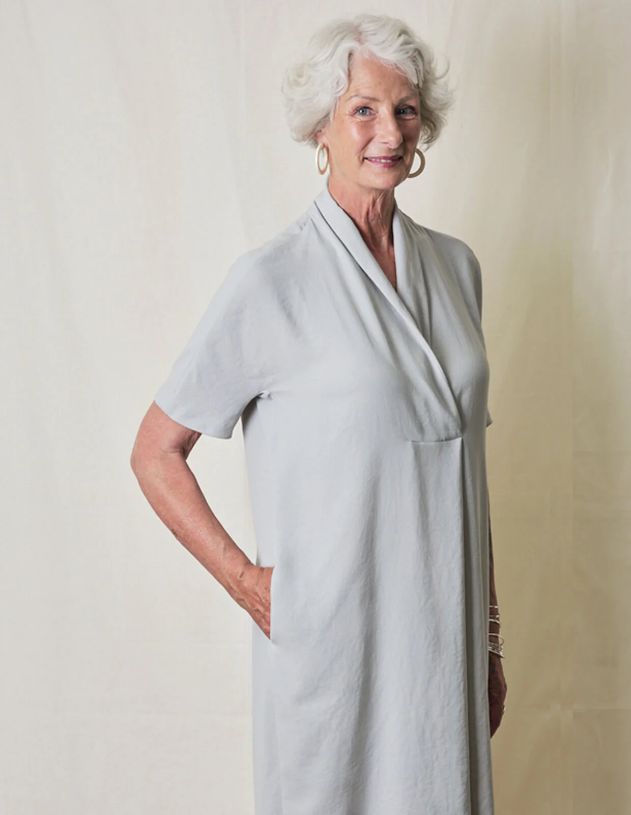 The Maker's Atelier Shawl Collar Dress - Image 3