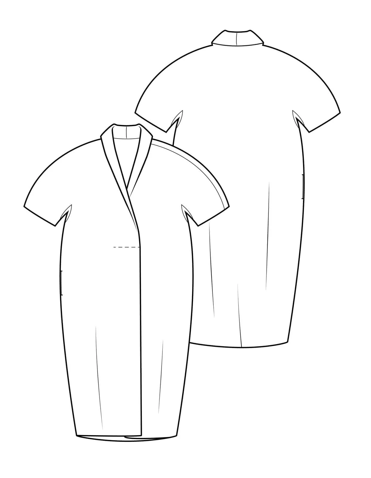 The Maker's Atelier Shawl Collar Dress - Image 5