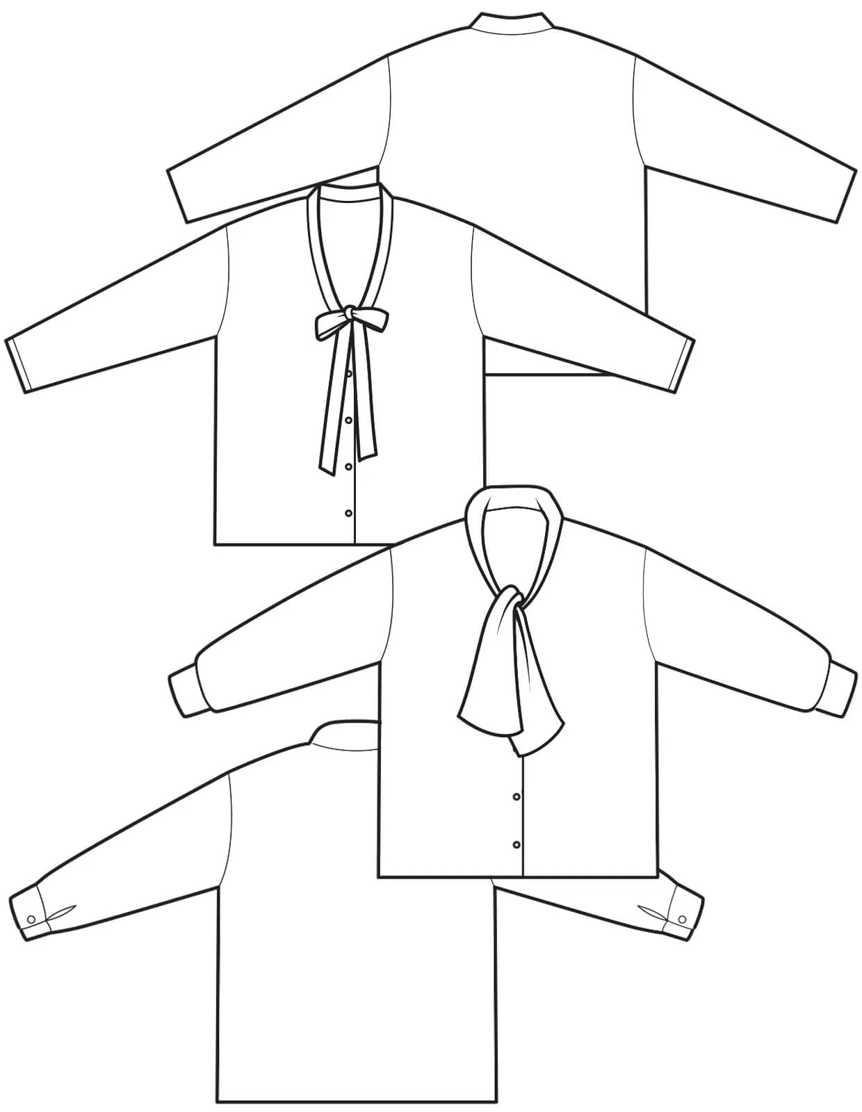 The Maker's Atelier Tie Front Blouse - Image 12