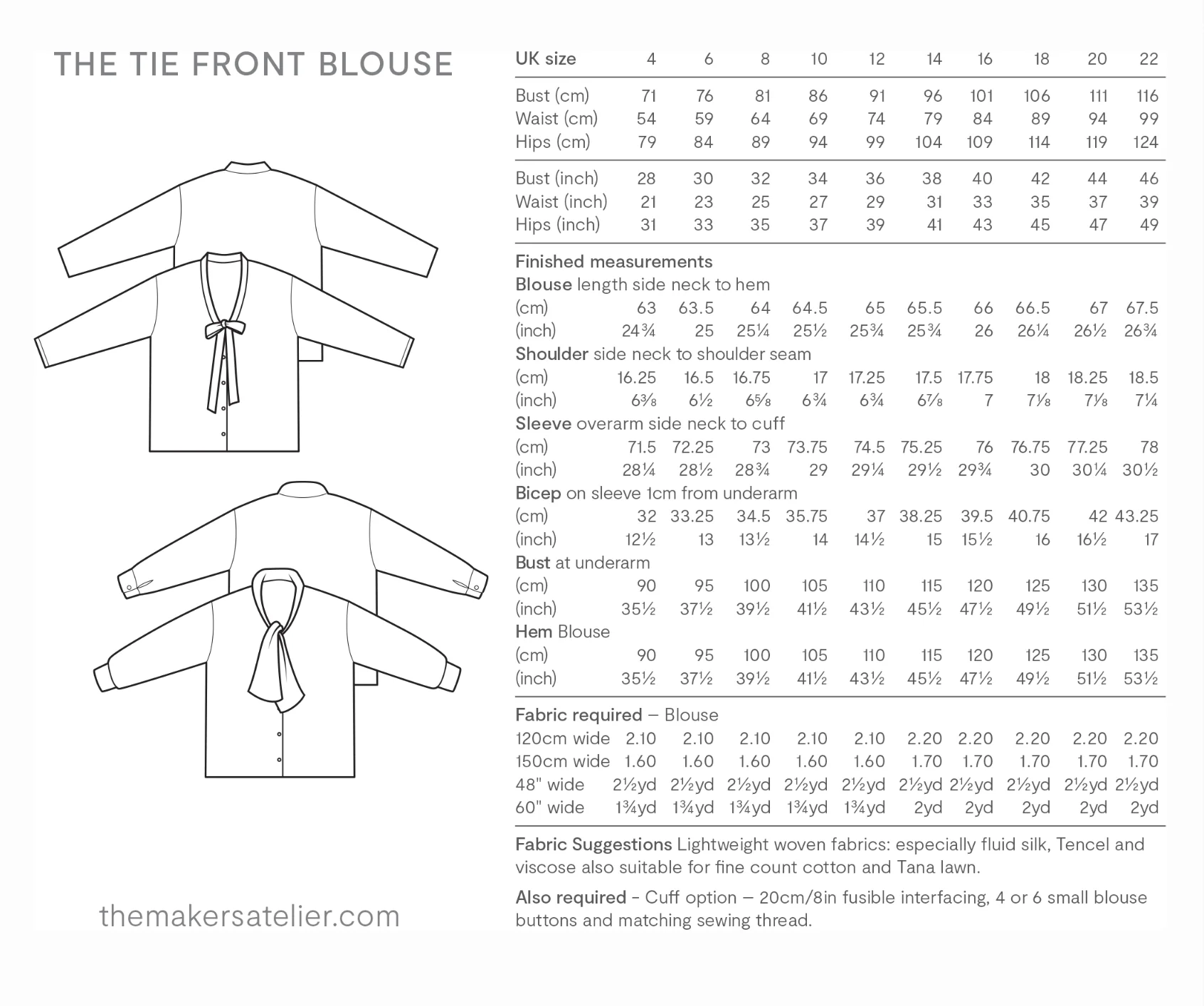 The Maker's Atelier Tie Front Blouse - Image 13