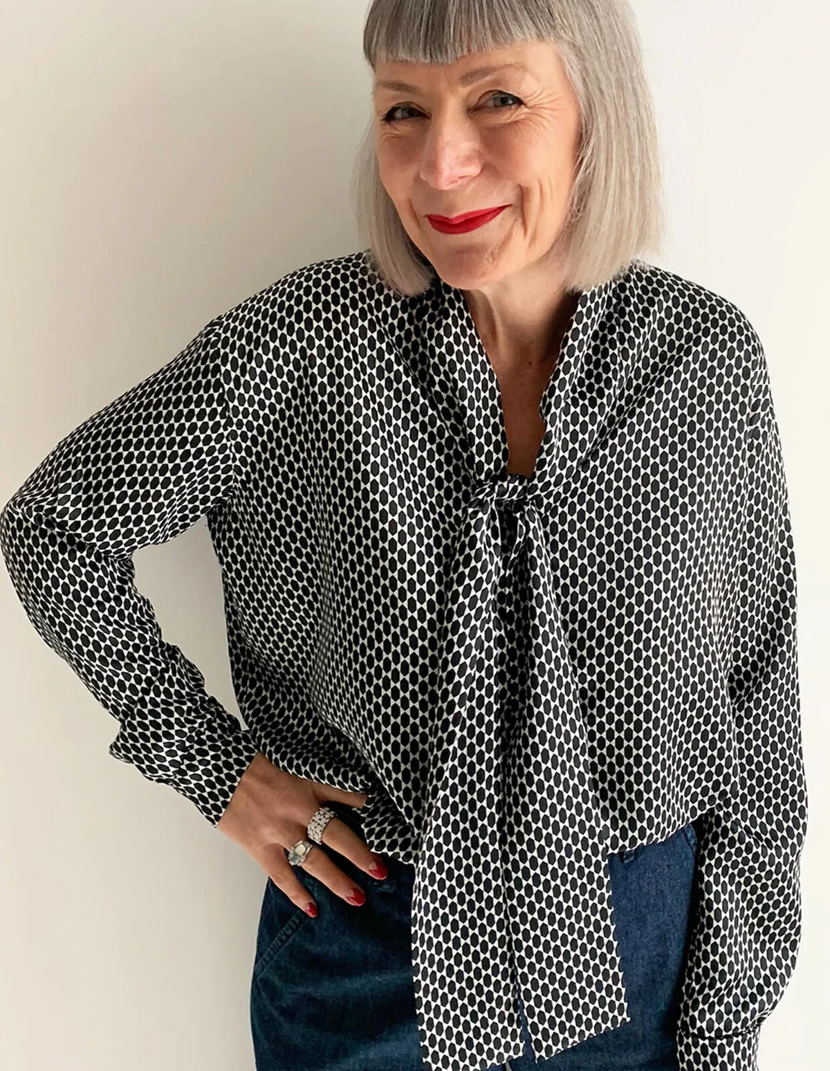 The Maker's Atelier Tie Front Blouse - Image 3