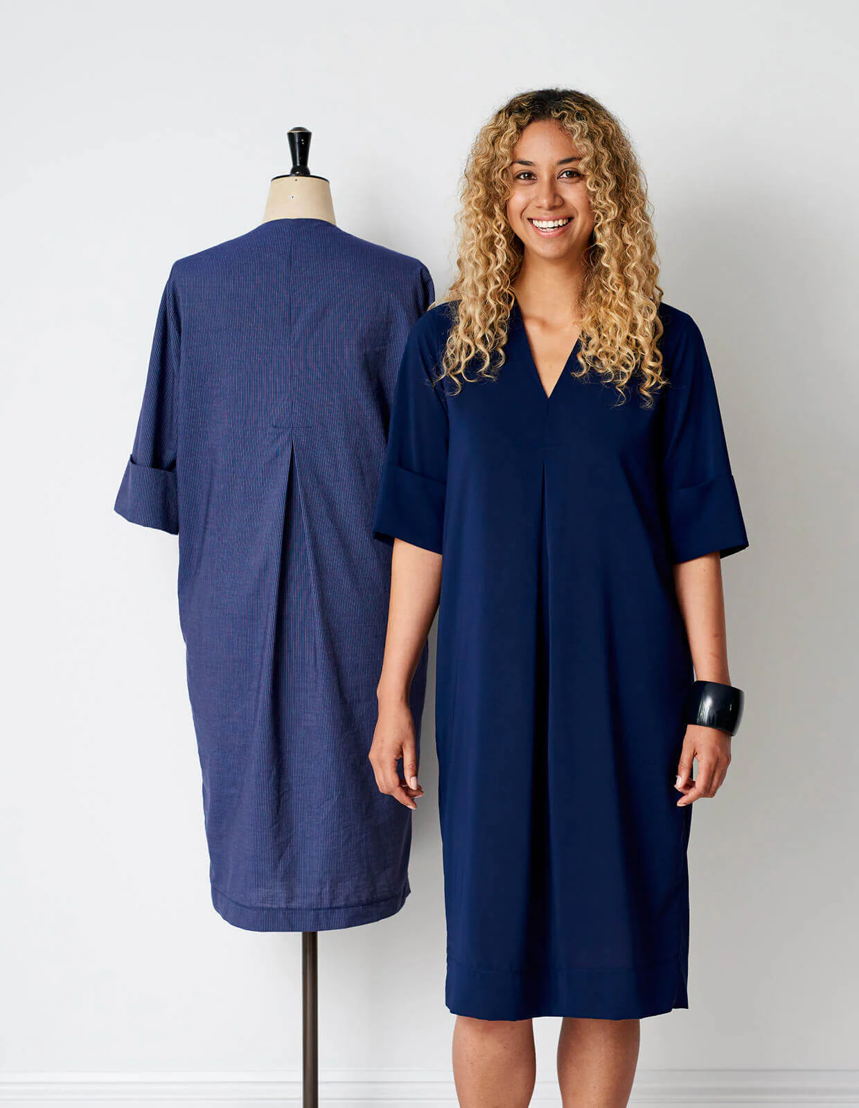 The Maker's Atelier V-neck Shift Dress - Image 2