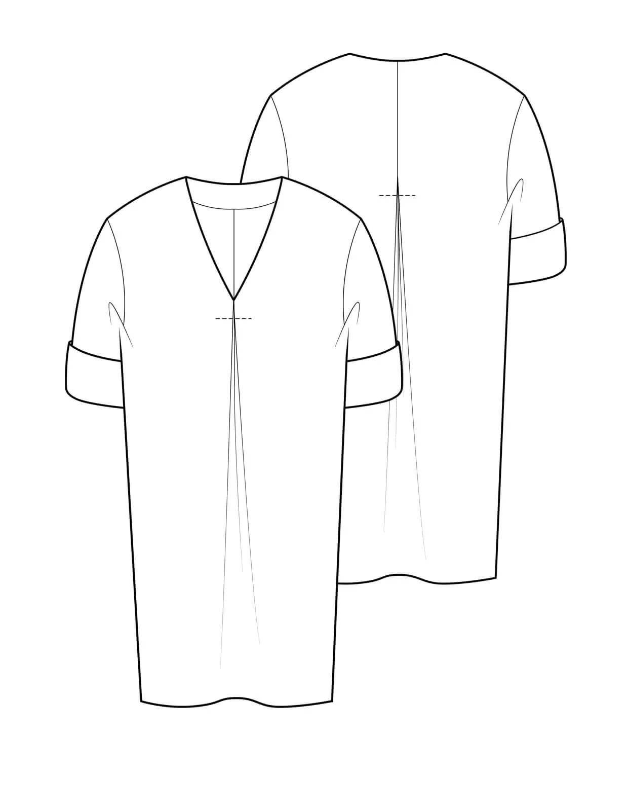 The Maker's Atelier V-neck Shift Dress - Image 7